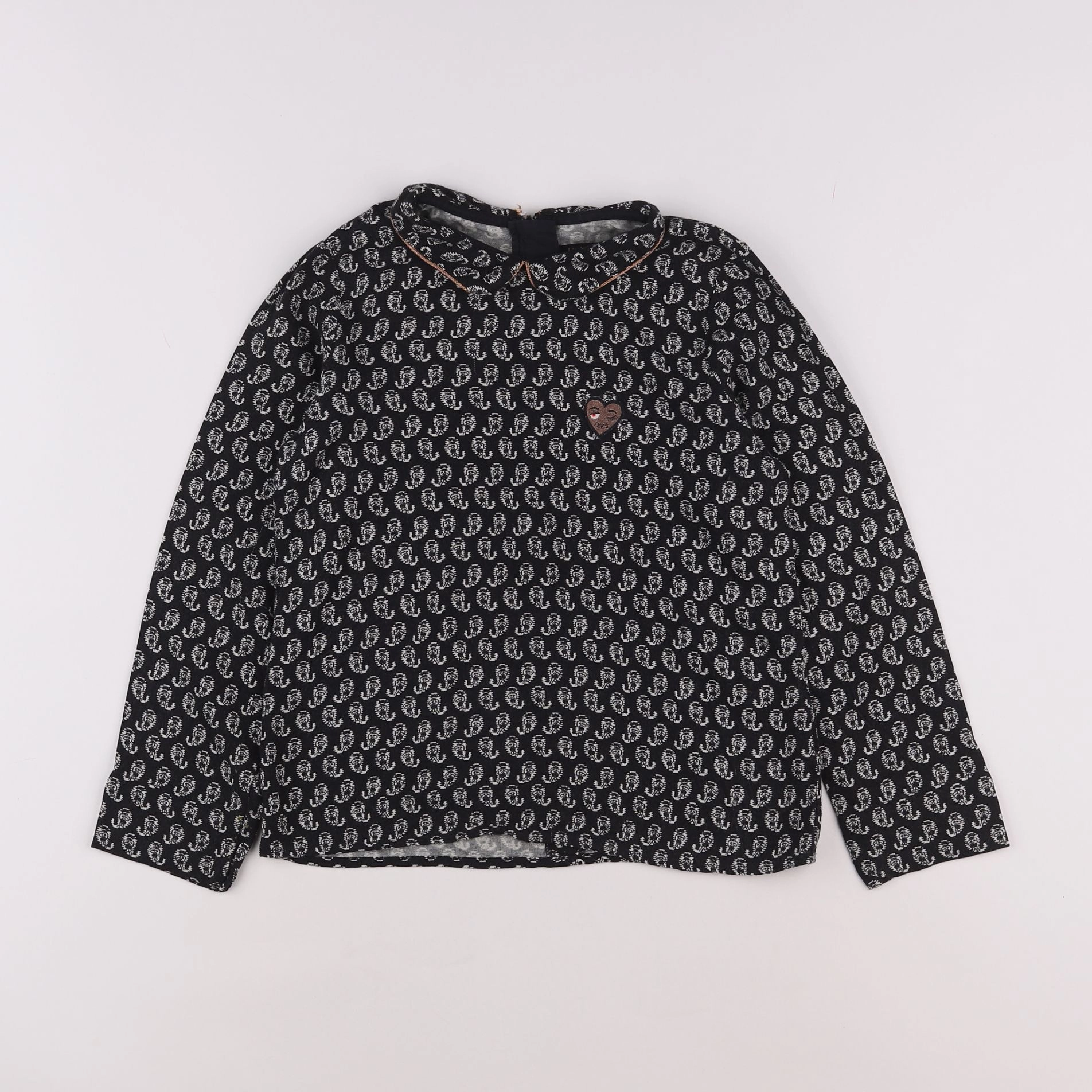 IKKS - blouse noir - 8 ans