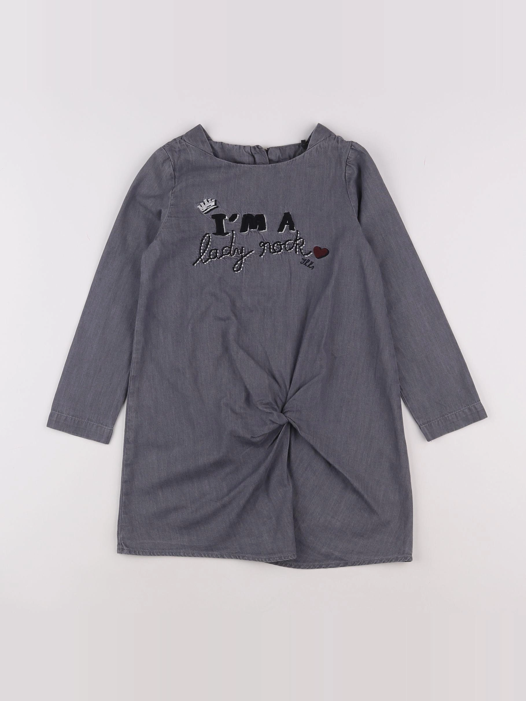 IKKS - robe gris - 5 ans
