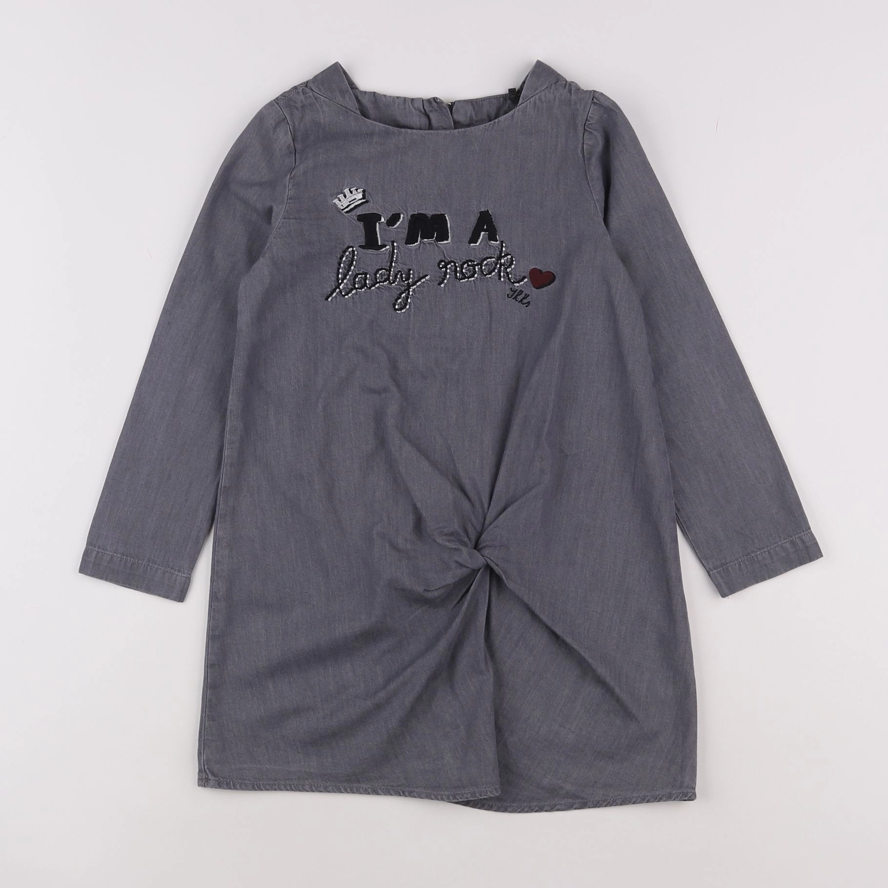 IKKS - robe gris - 5 ans