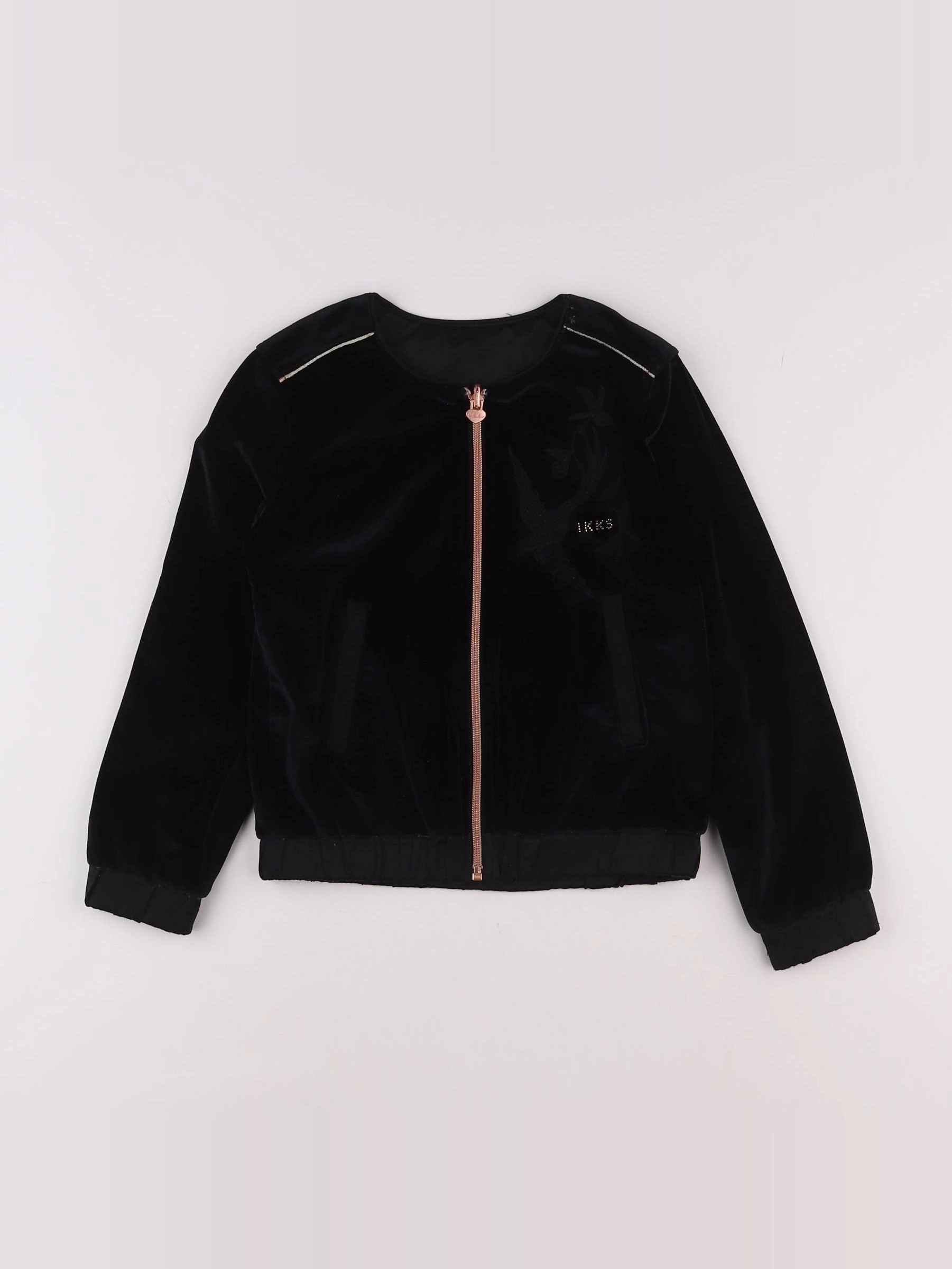 IKKS - veste imprimé au dos noir - 8 ans