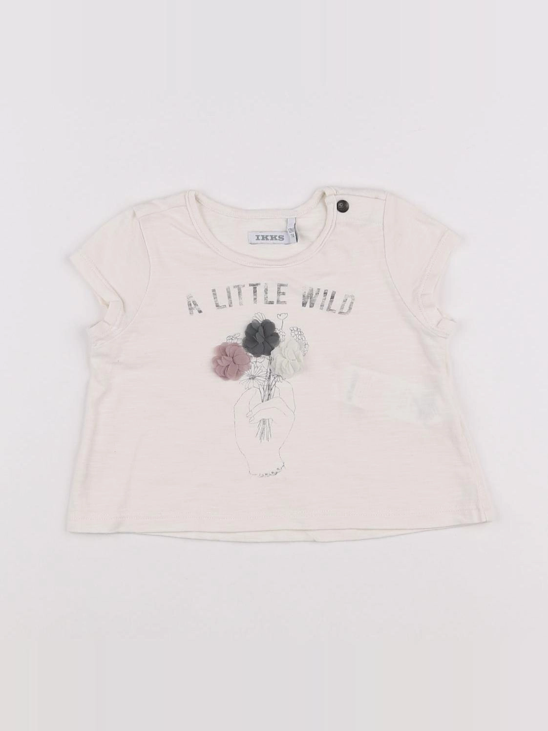 IKKS - tee-shirt beige - 12 mois