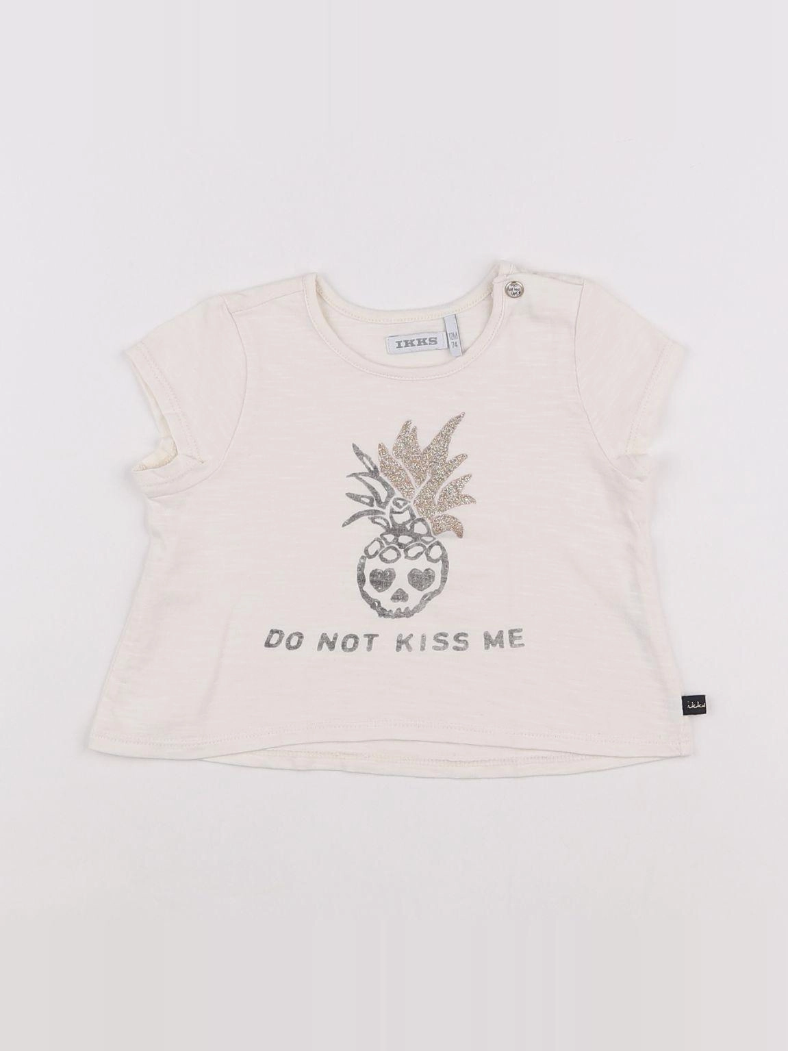 IKKS - tee-shirt beige - 12 mois