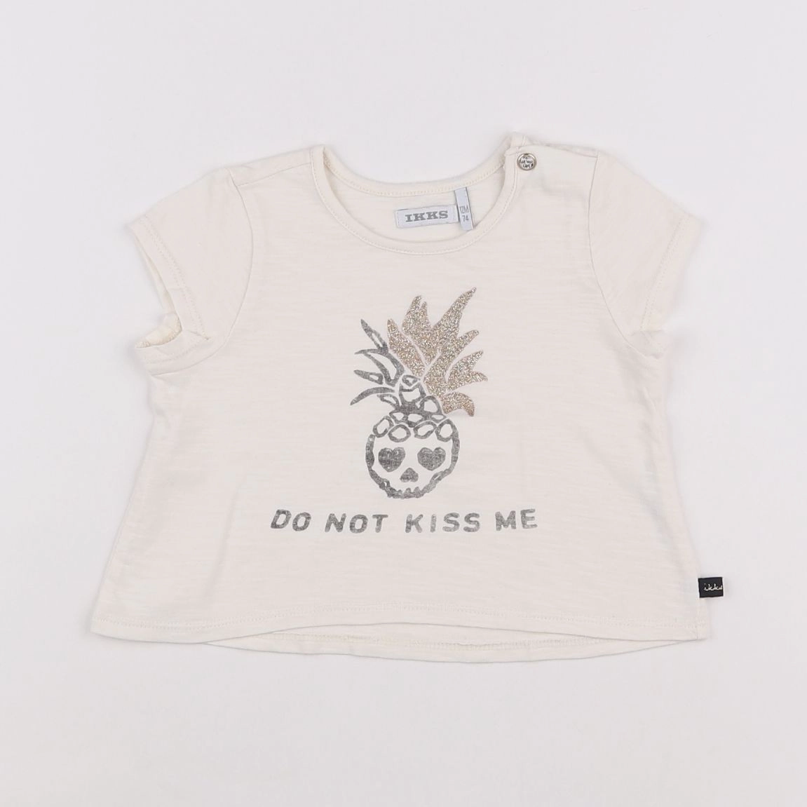 IKKS - tee-shirt beige - 12 mois