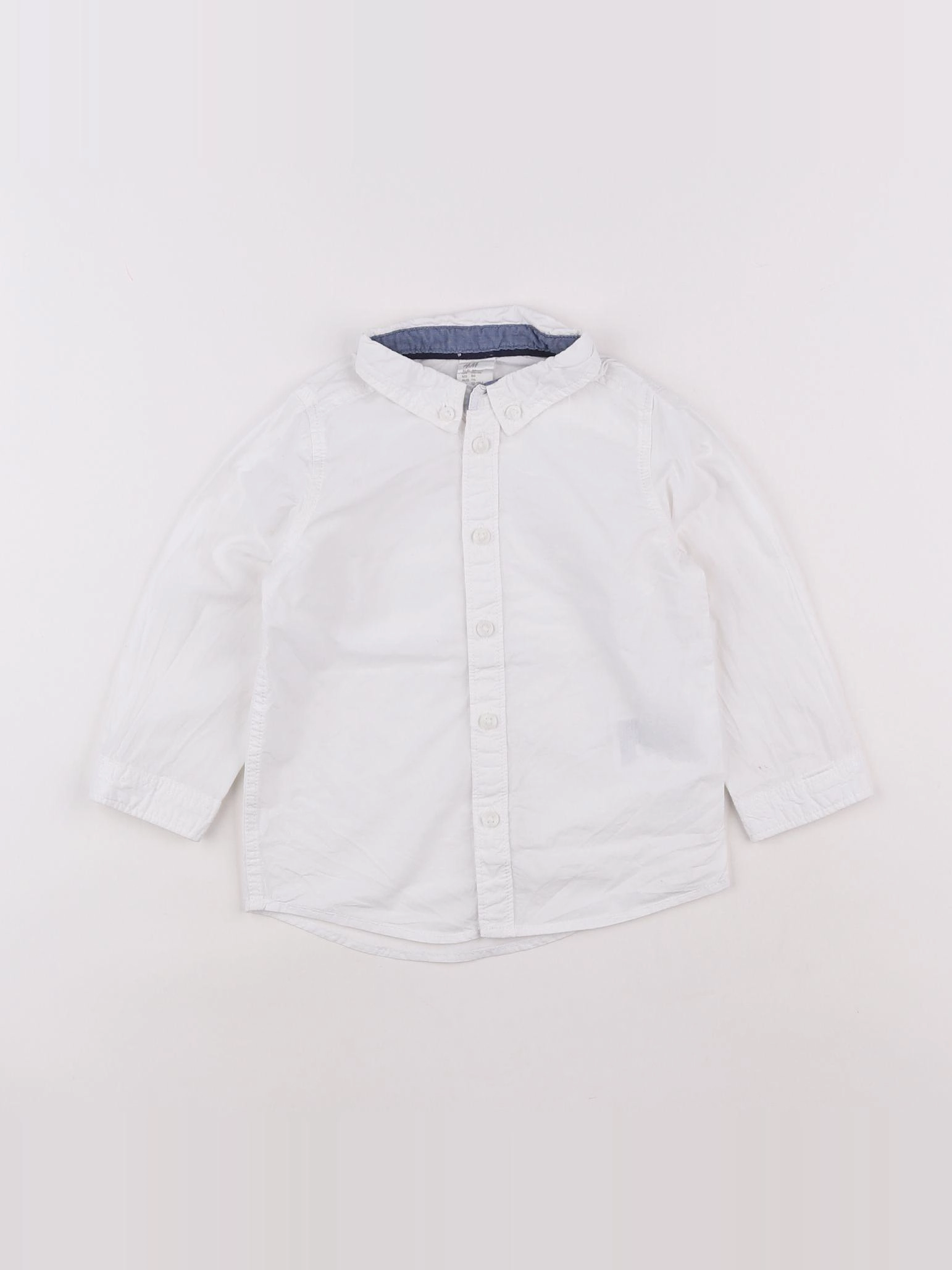 H&M - chemise blanc - 12/18 mois