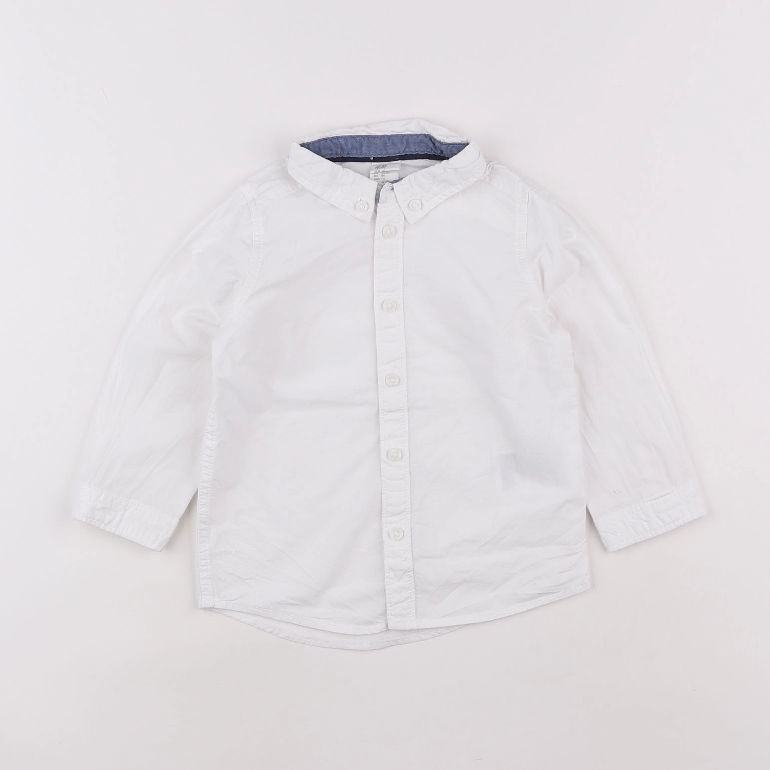H&M - chemise blanc - 12/18 mois