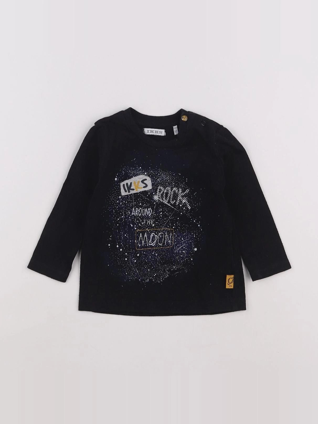 IKKS - tee-shirt noir - 6 mois