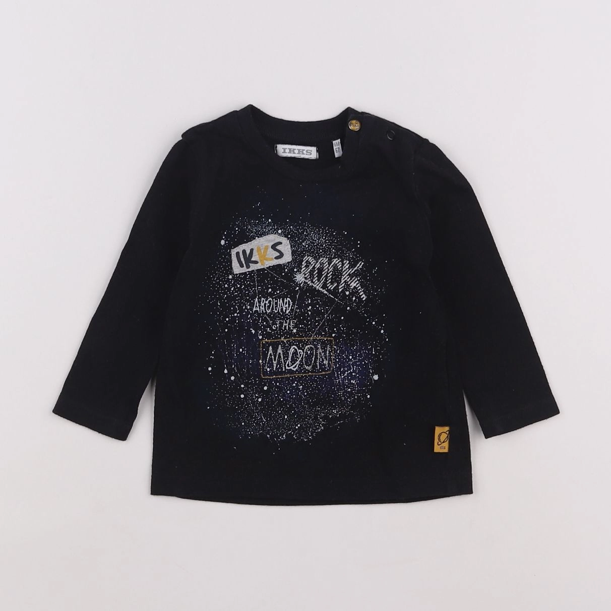IKKS - tee-shirt noir - 6 mois