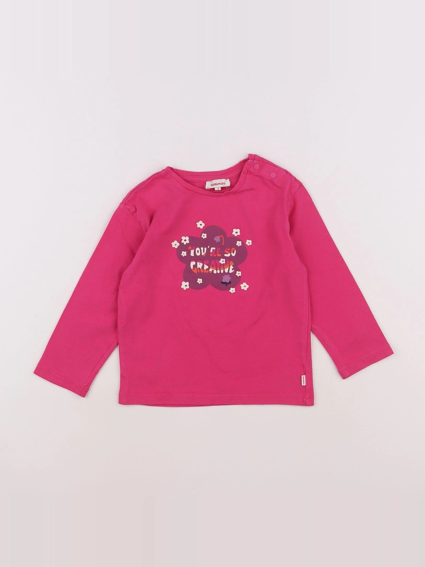 Catimini - tee-shirt rose - 2 ans