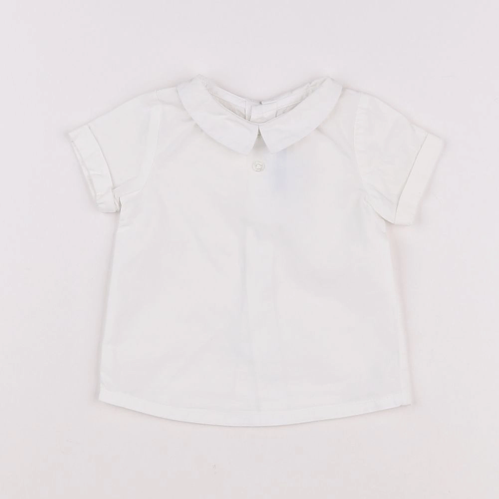 Jacadi - blouse blanc - 1 mois