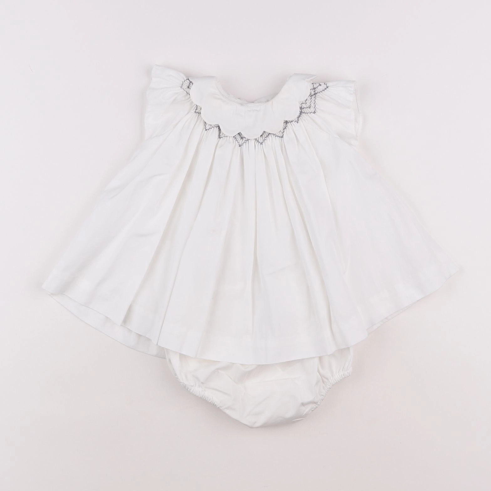 Jacadi - robe blanc - 6 mois