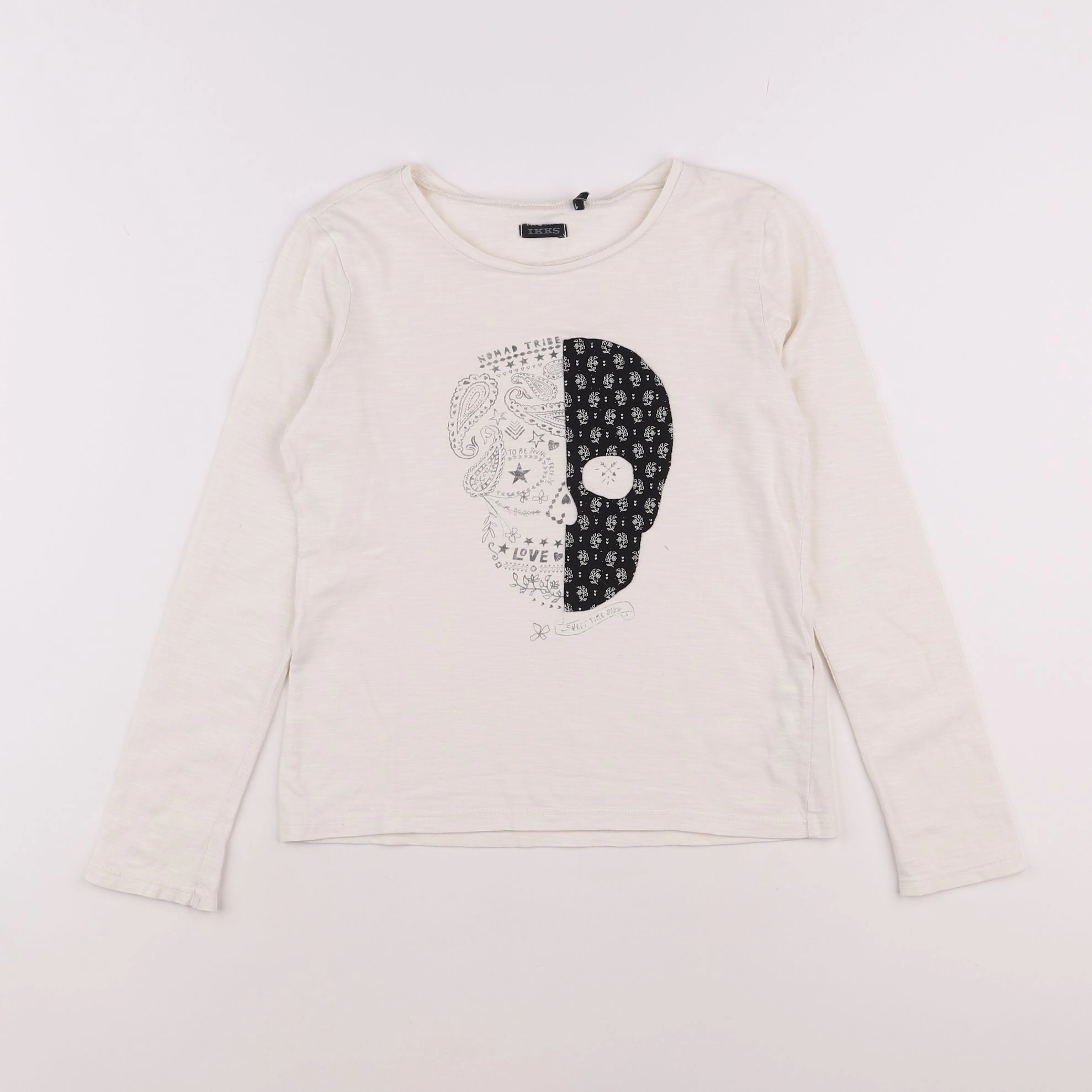 IKKS - tee-shirt beige - 10 ans