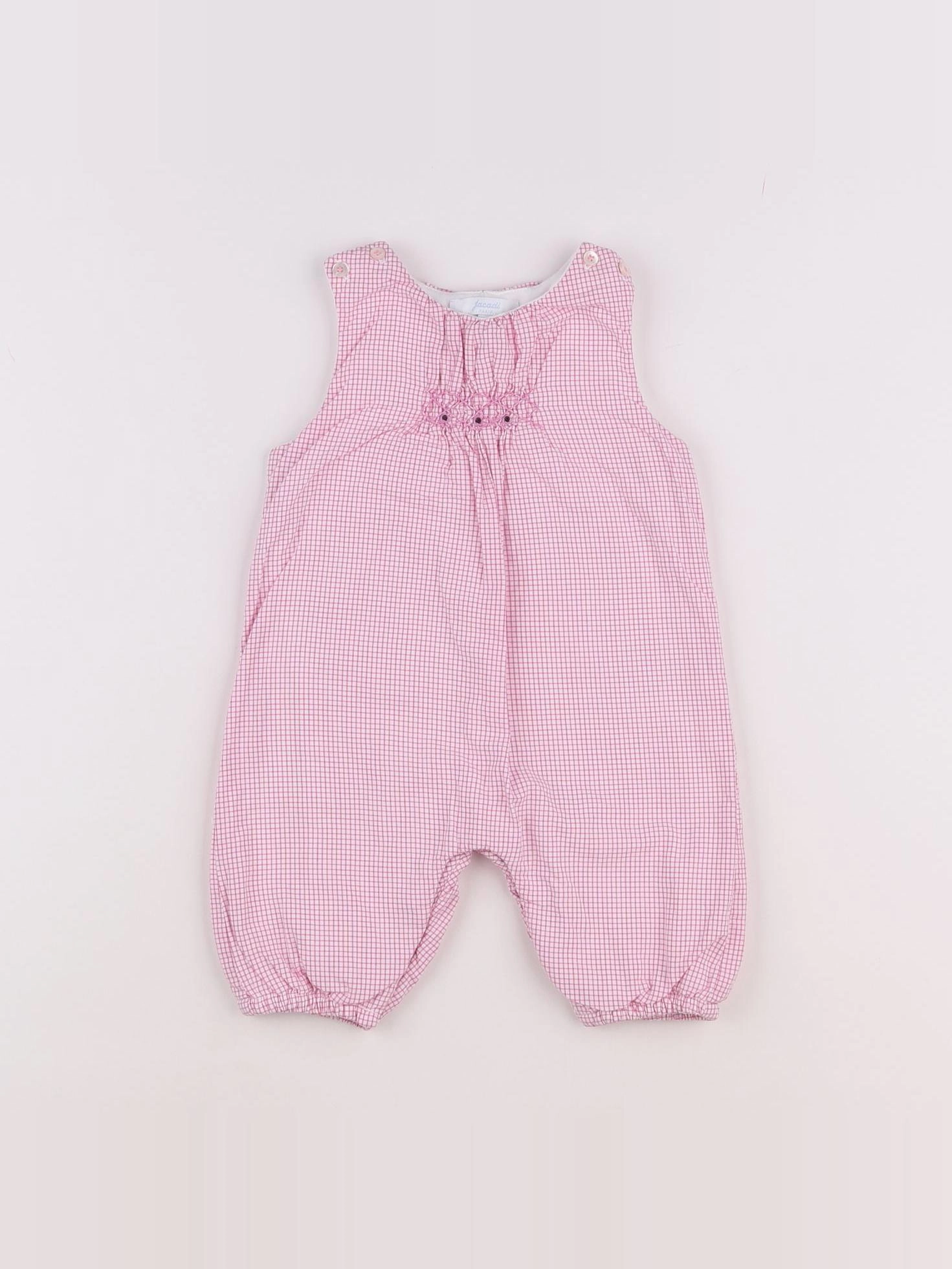 Jacadi - combinaison doublé rose - 3 mois