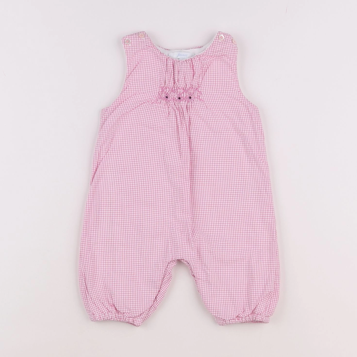 Jacadi - combinaison doublé rose - 3 mois