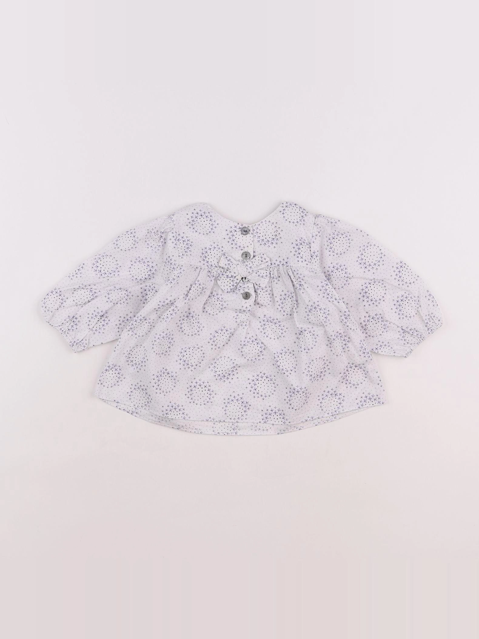 Jacadi - blouse blanc - 6 mois