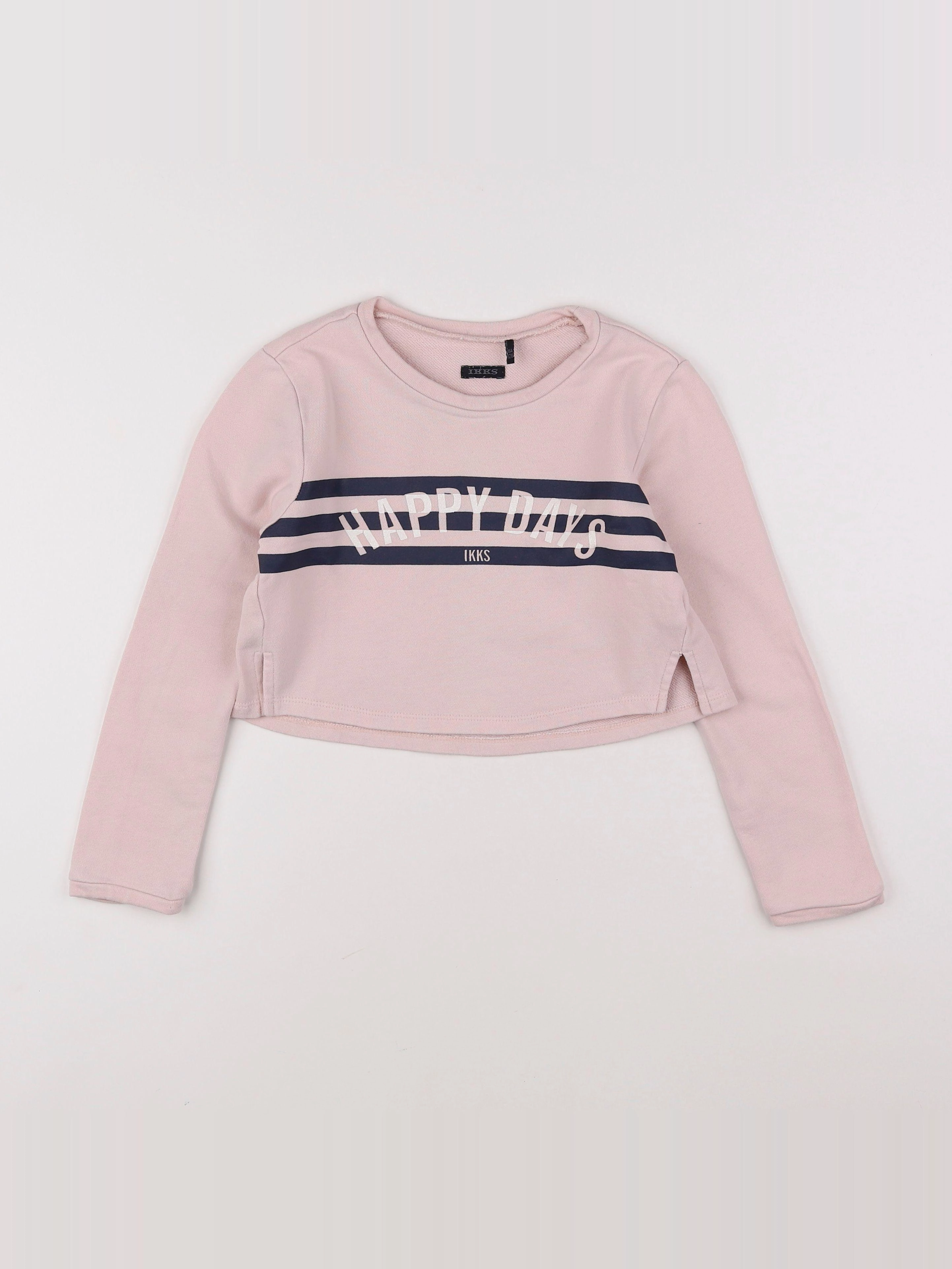 IKKS - sweat court ou rose - 8 ans