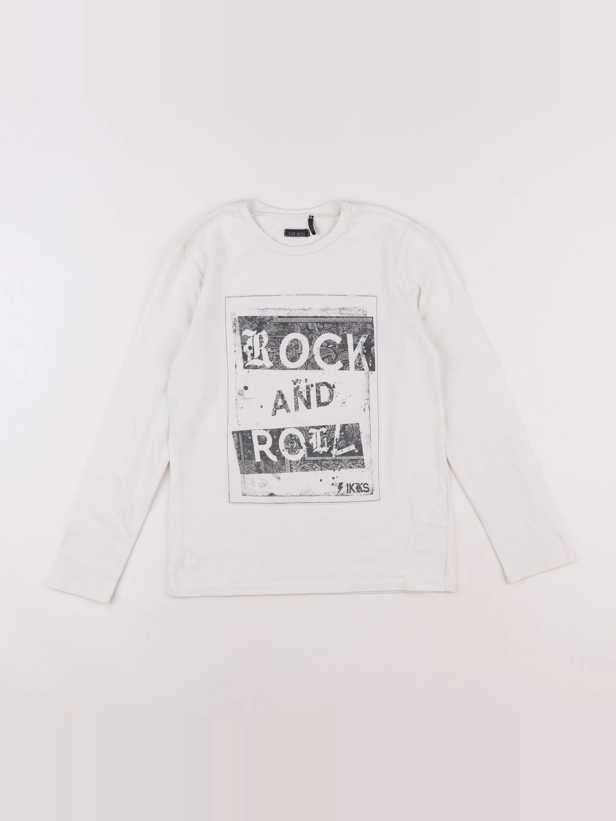IKKS - tee-shirt blanc - 8 ans