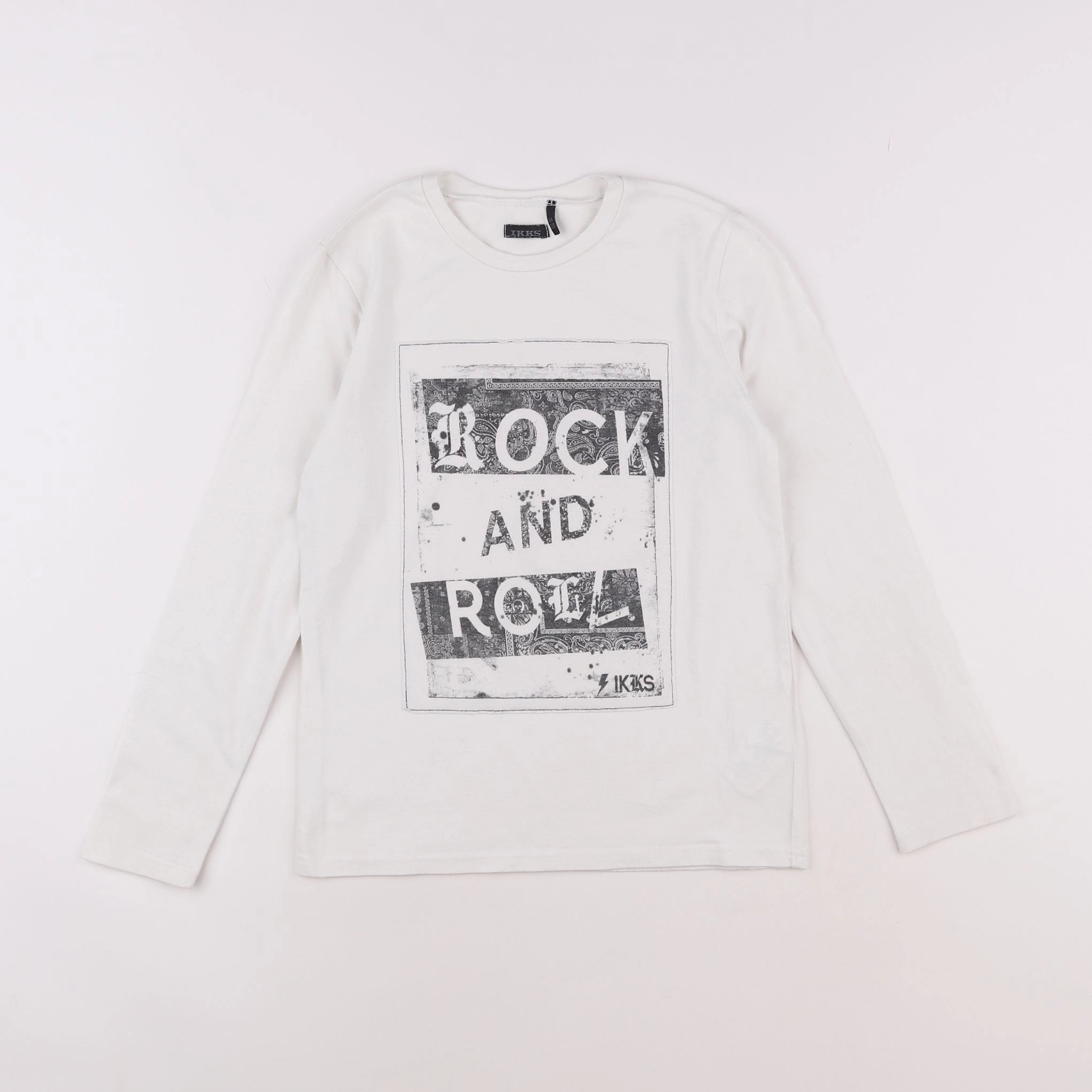 IKKS - tee-shirt blanc - 8 ans