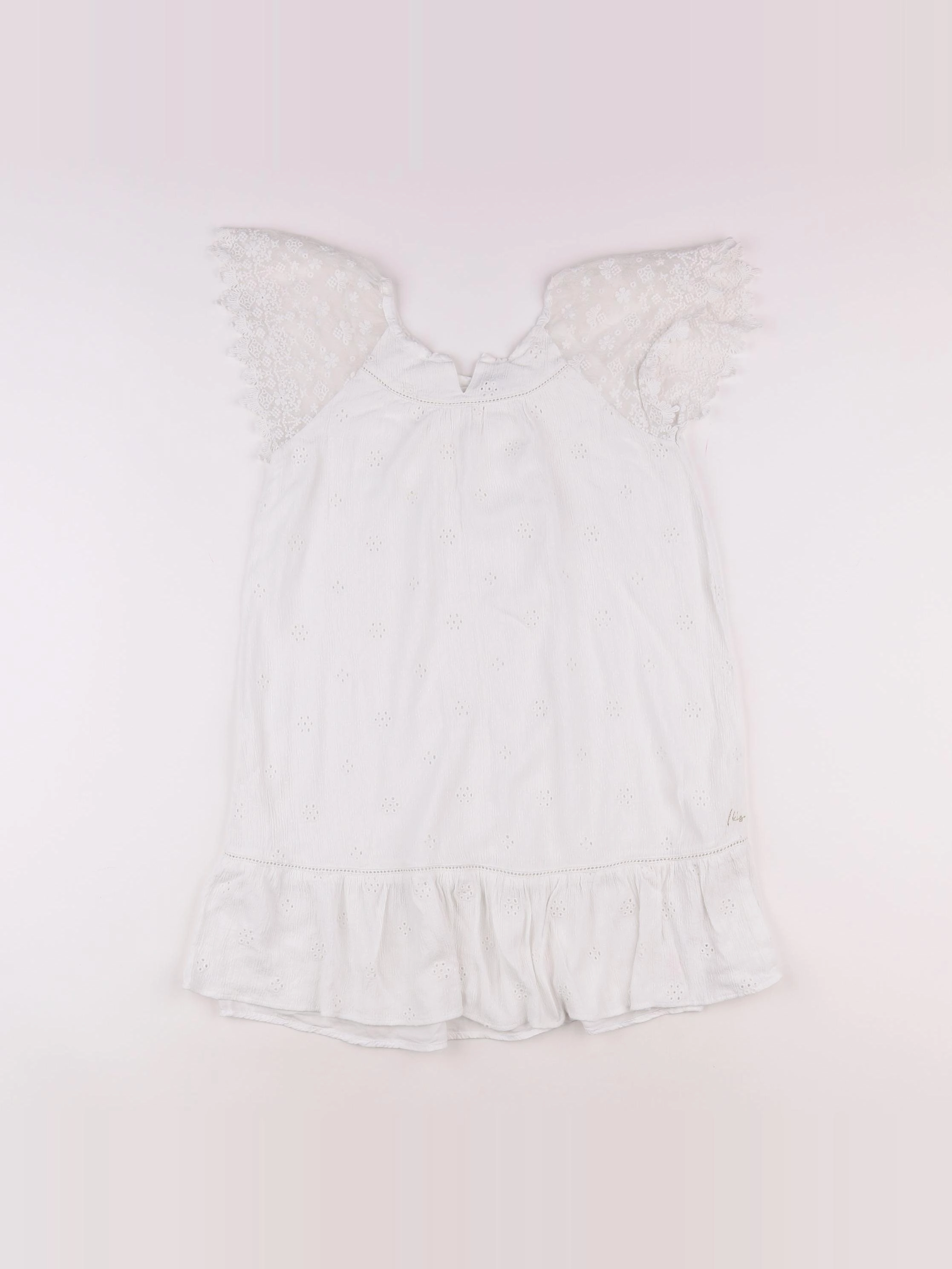 IKKS - robe blanc - 10 ans