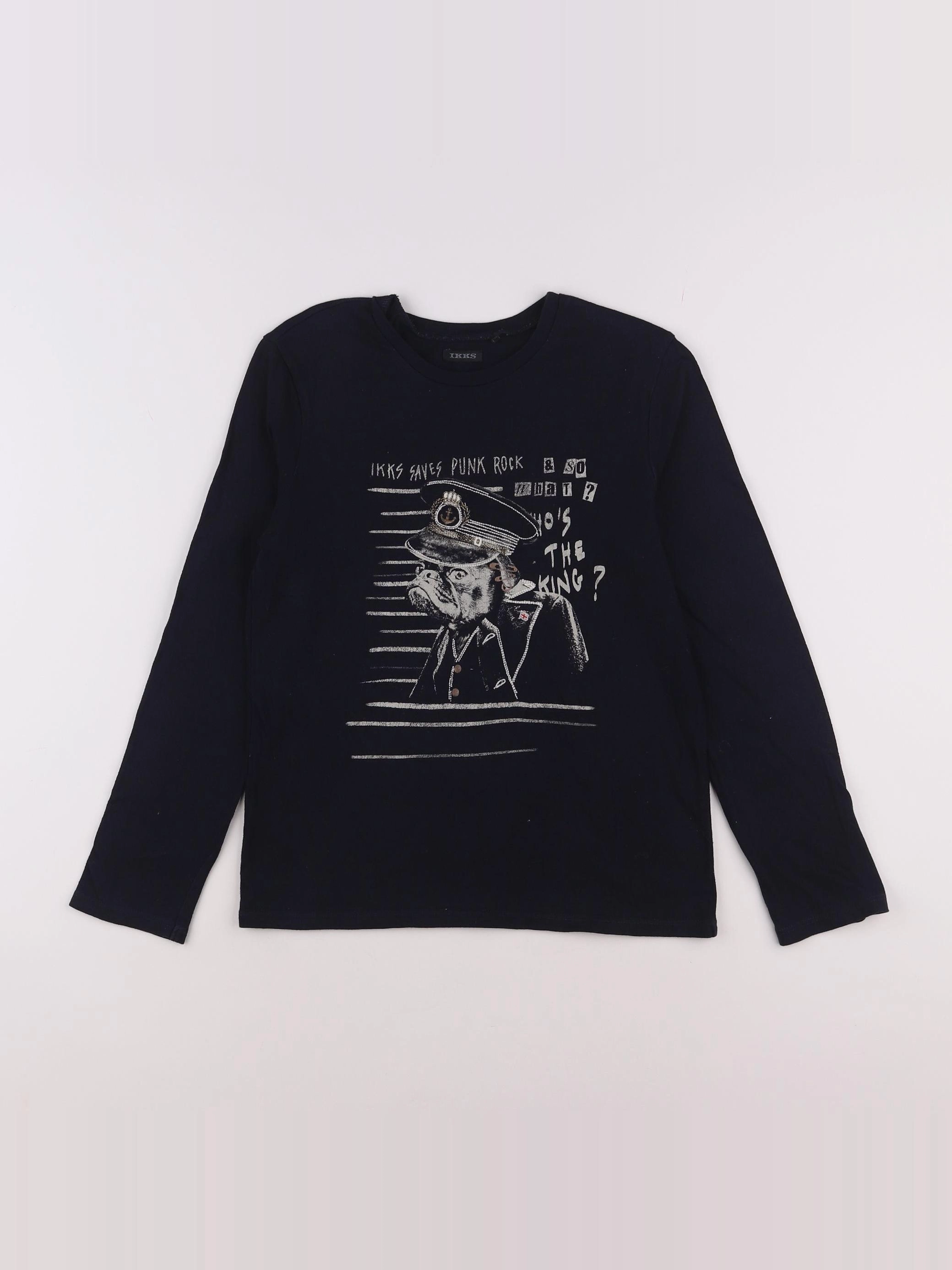 IKKS - tee-shirt noir - 10 ans