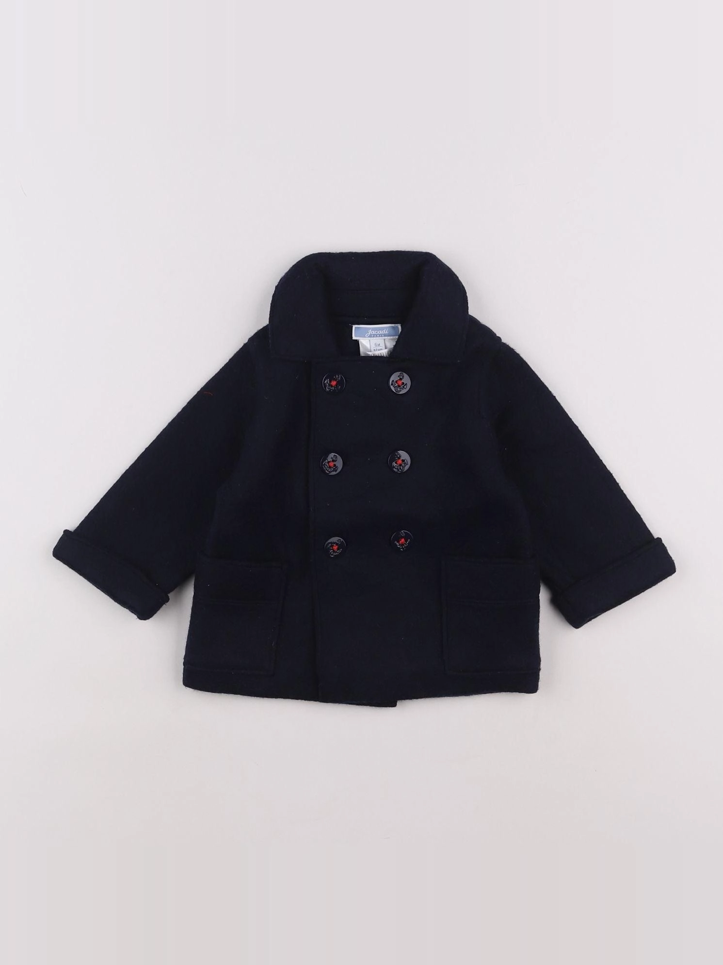Jacadi - manteau bleu - 6 mois
