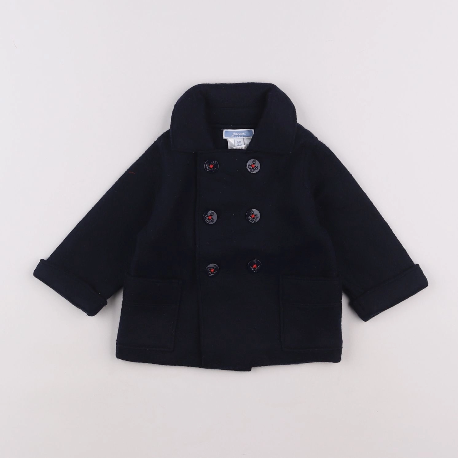 Jacadi - manteau bleu - 6 mois