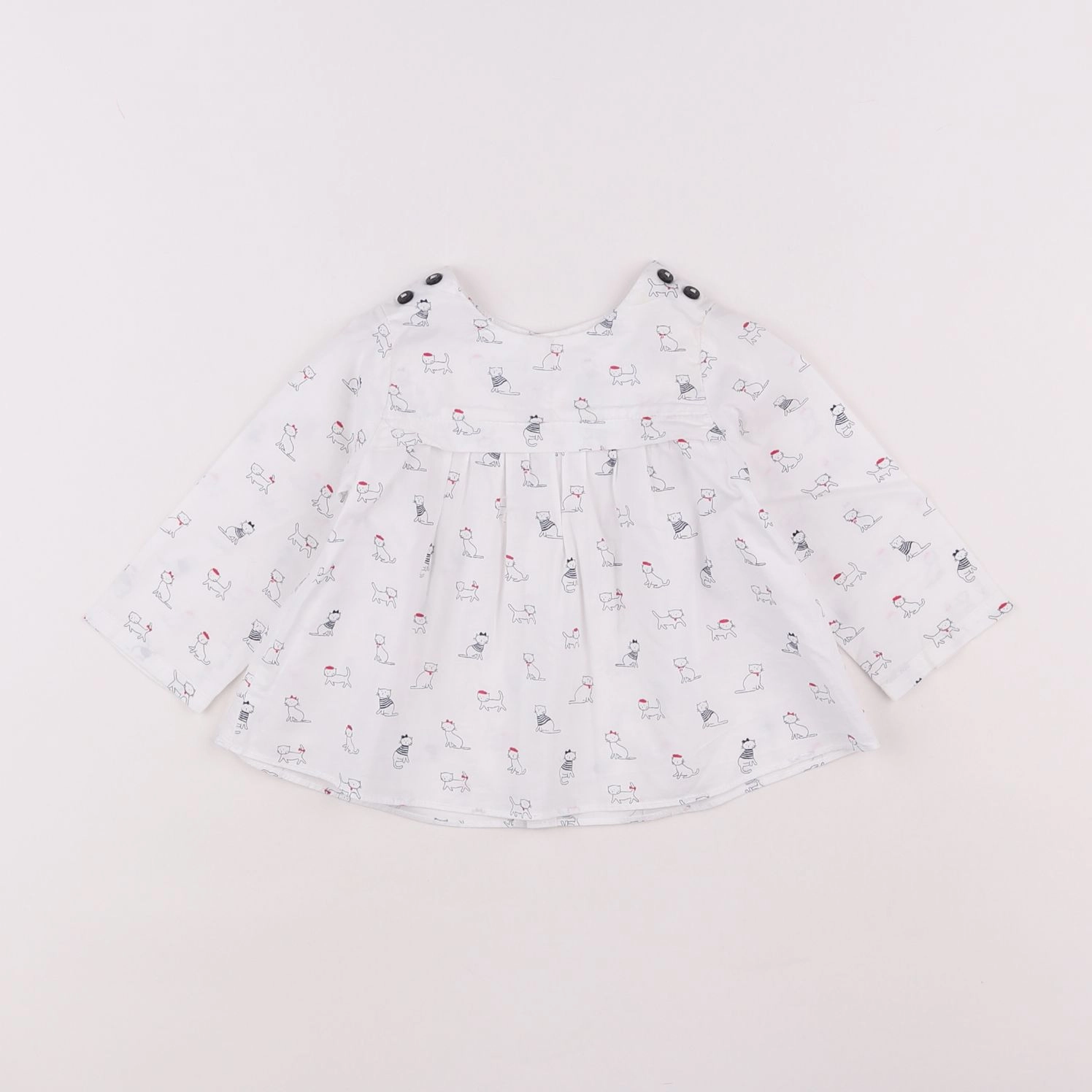 Jacadi - blouse blanc - 6 mois