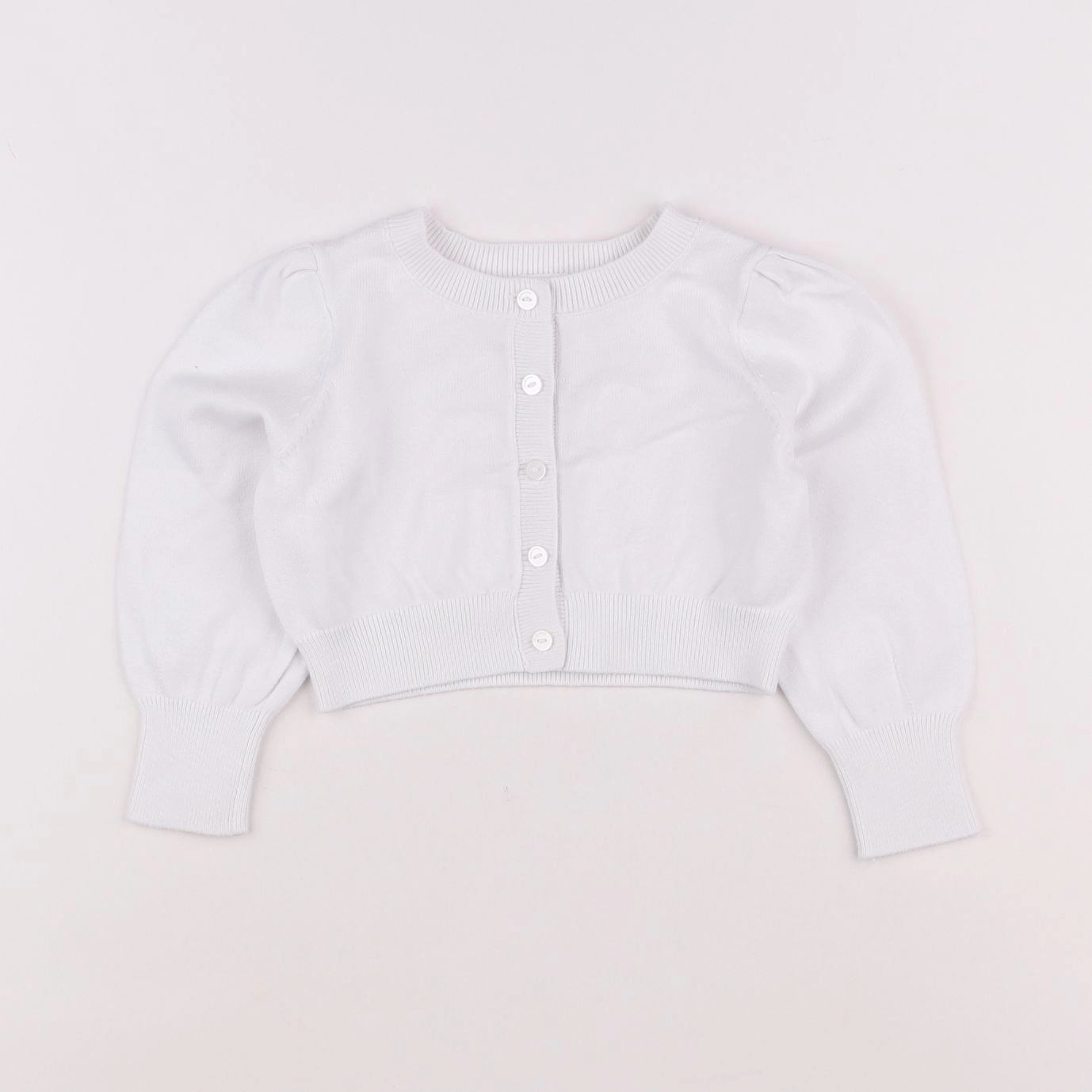 Jacadi - gilet blanc - 2 ans