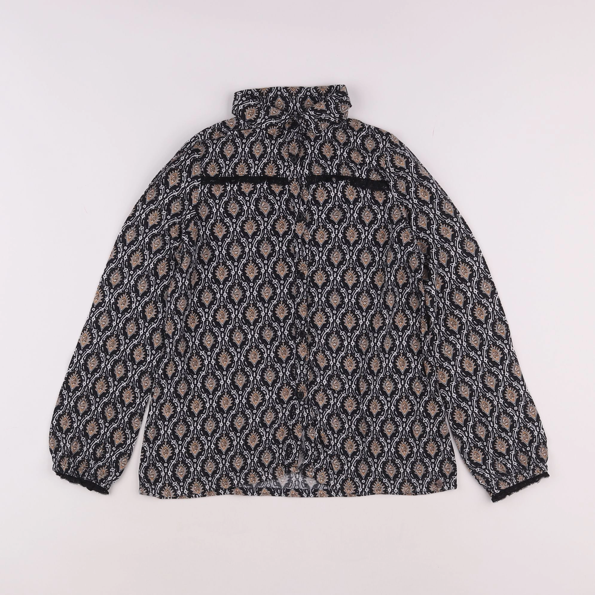 IKKS - blouse noir - 8 ans
