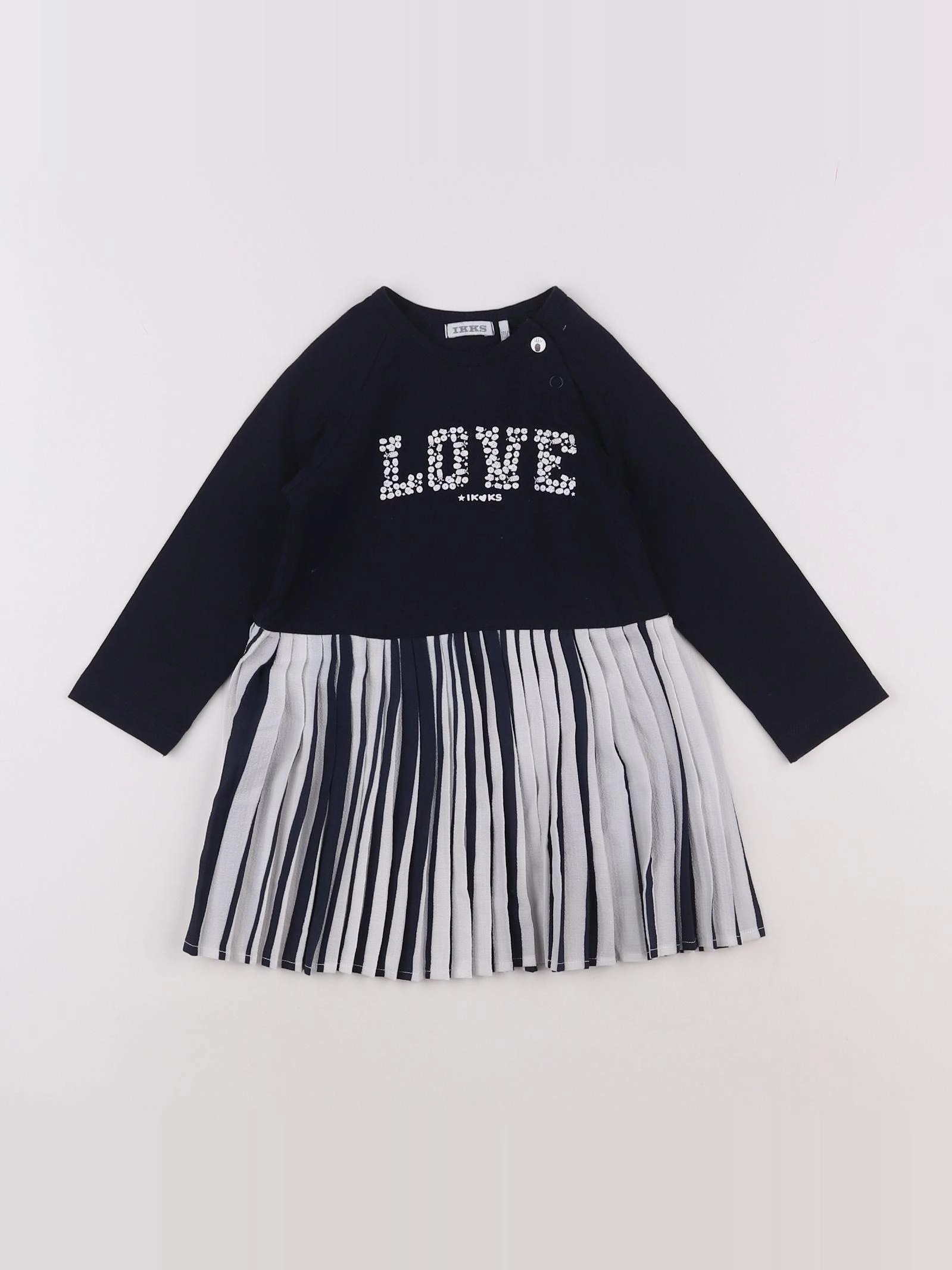 IKKS - robe bleu - 18 mois