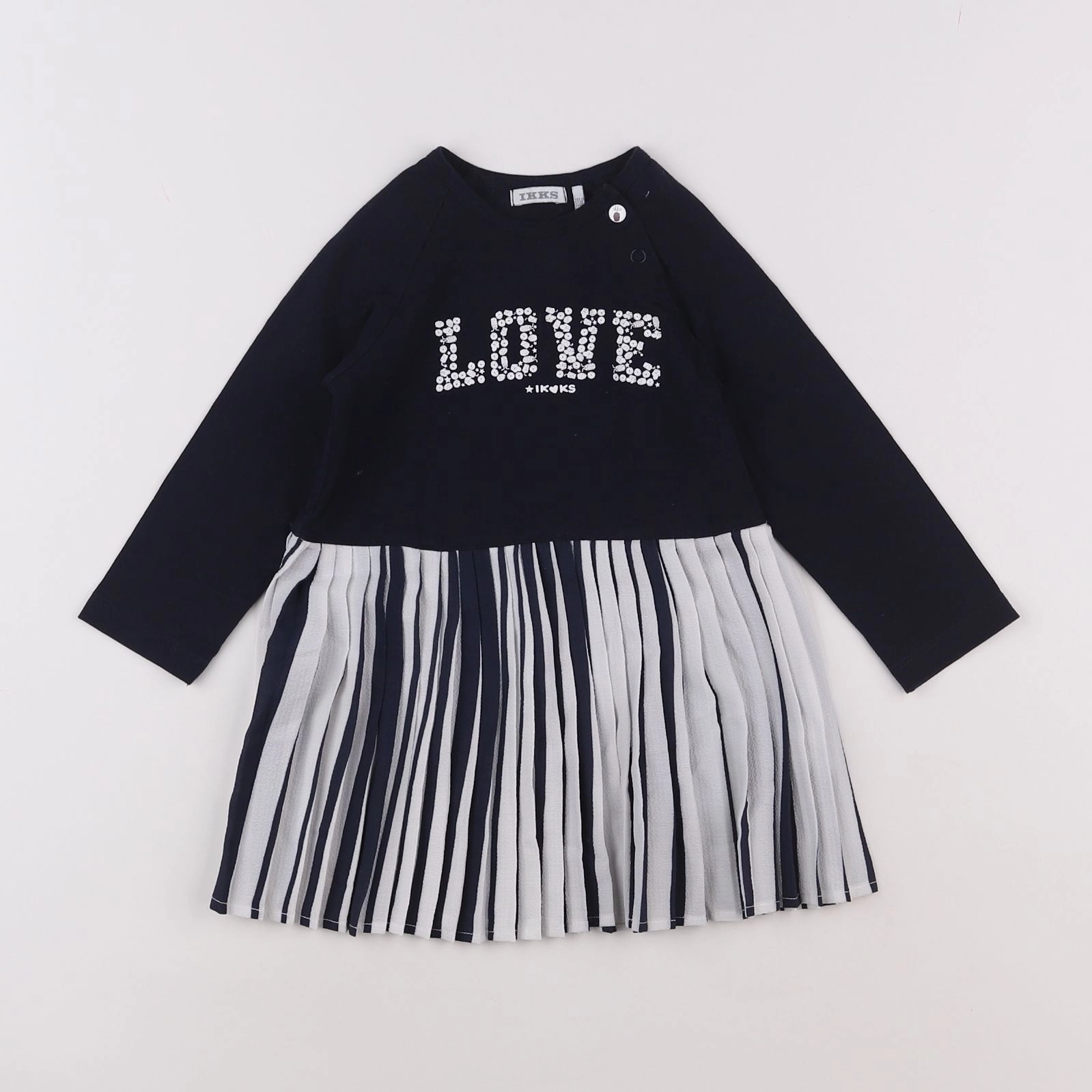 IKKS - robe bleu - 18 mois