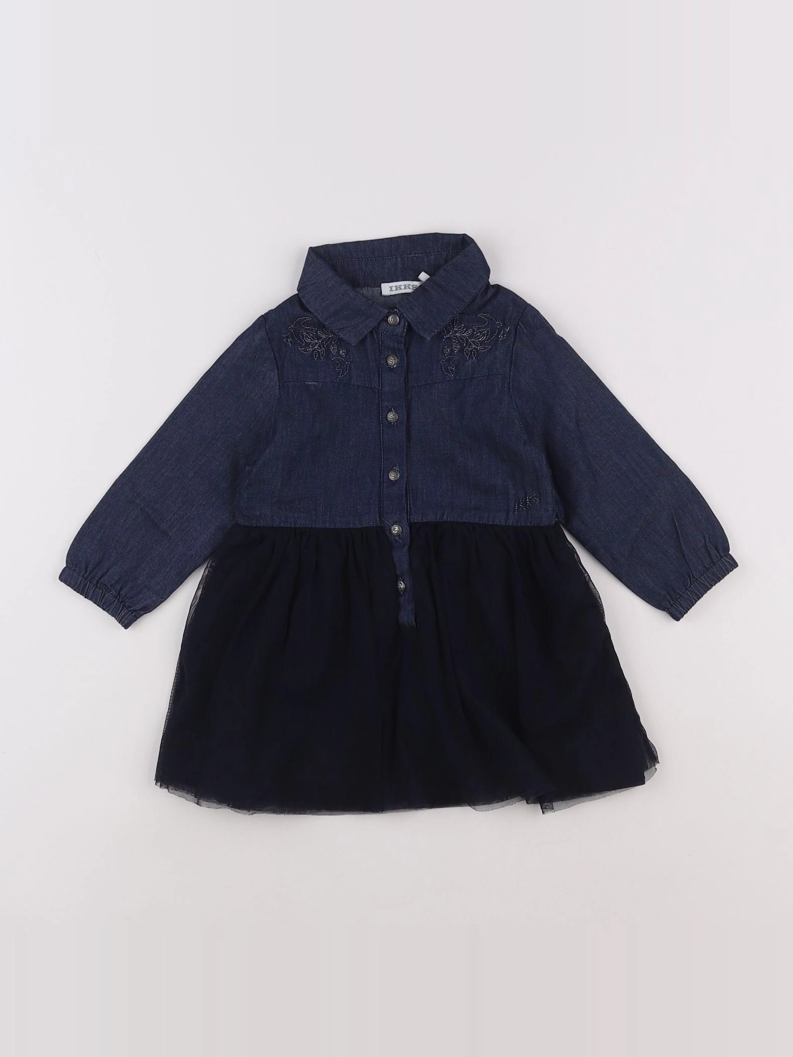 IKKS - robe bleu - 12 mois