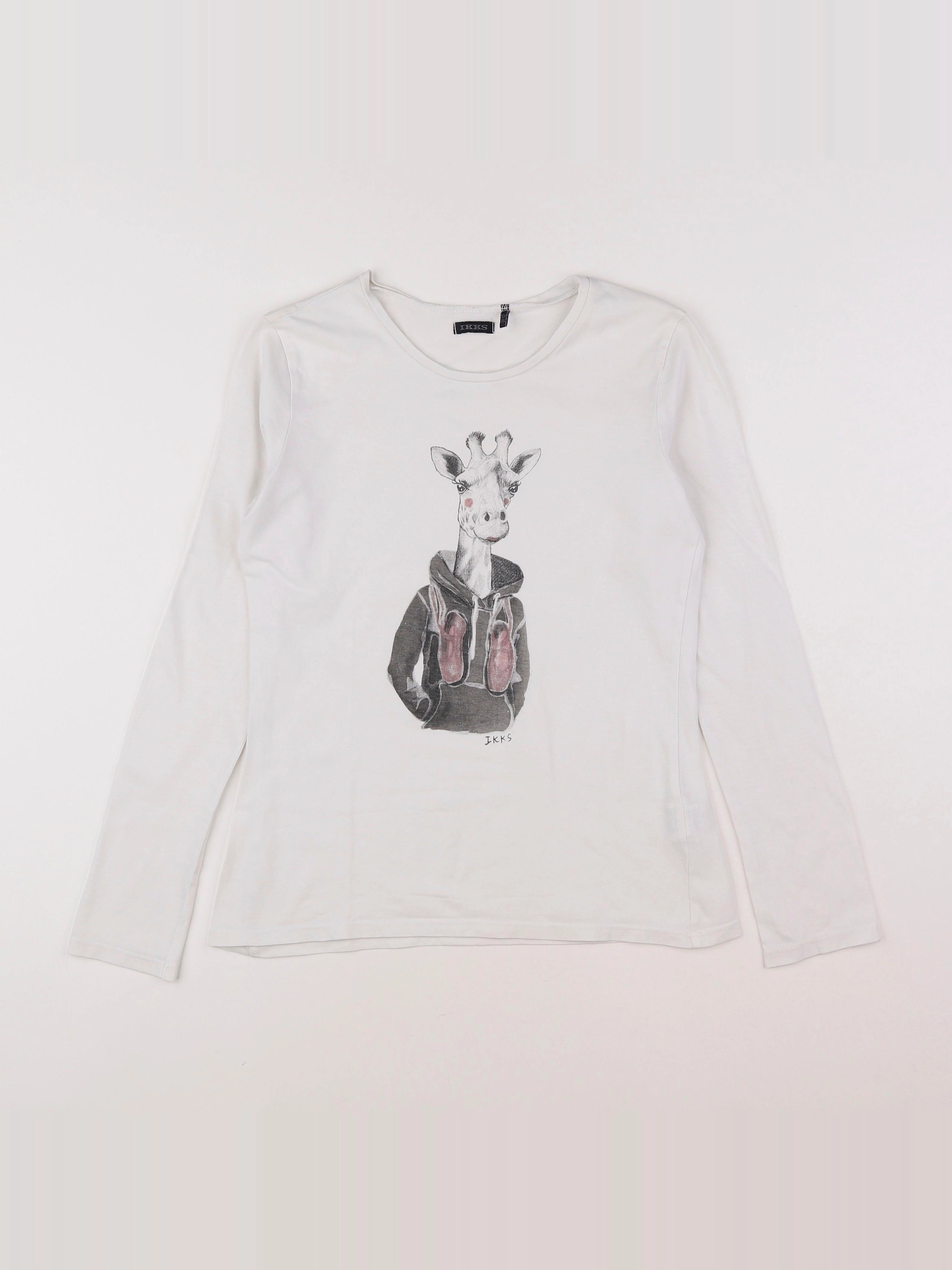 IKKS - tee-shirt blanc - 12 ans