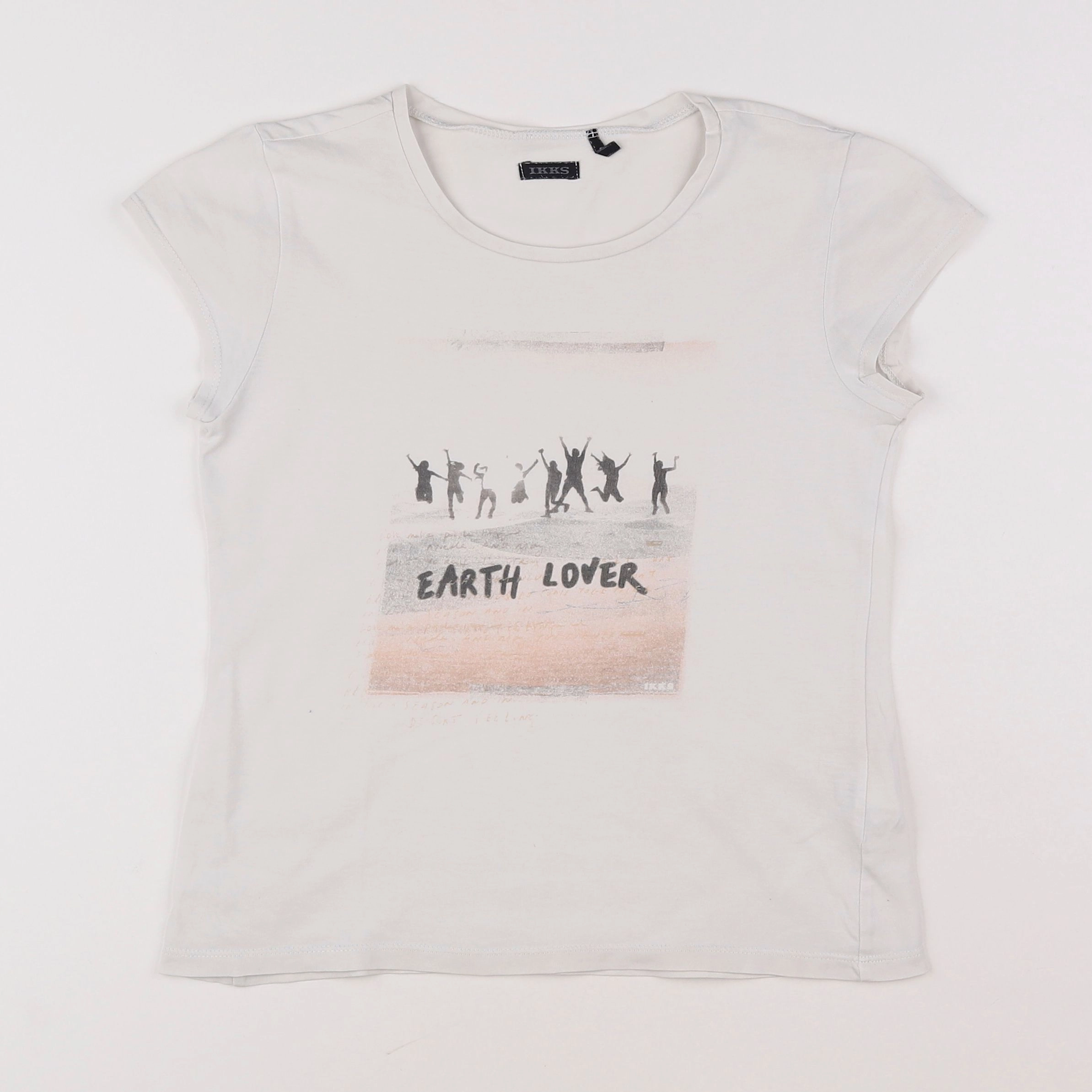 IKKS - tee-shirt blanc - 10 ans
