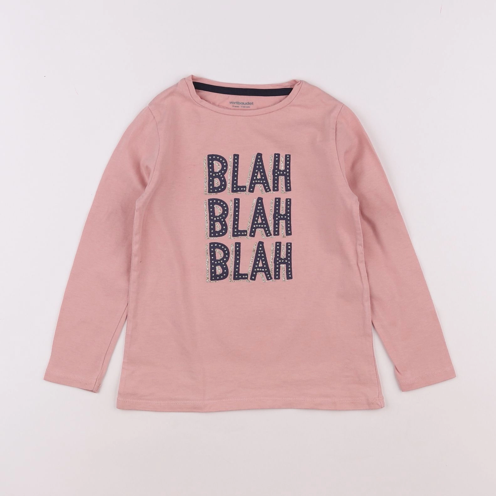 Vertbaudet - tee-shirt rose - 5 ans