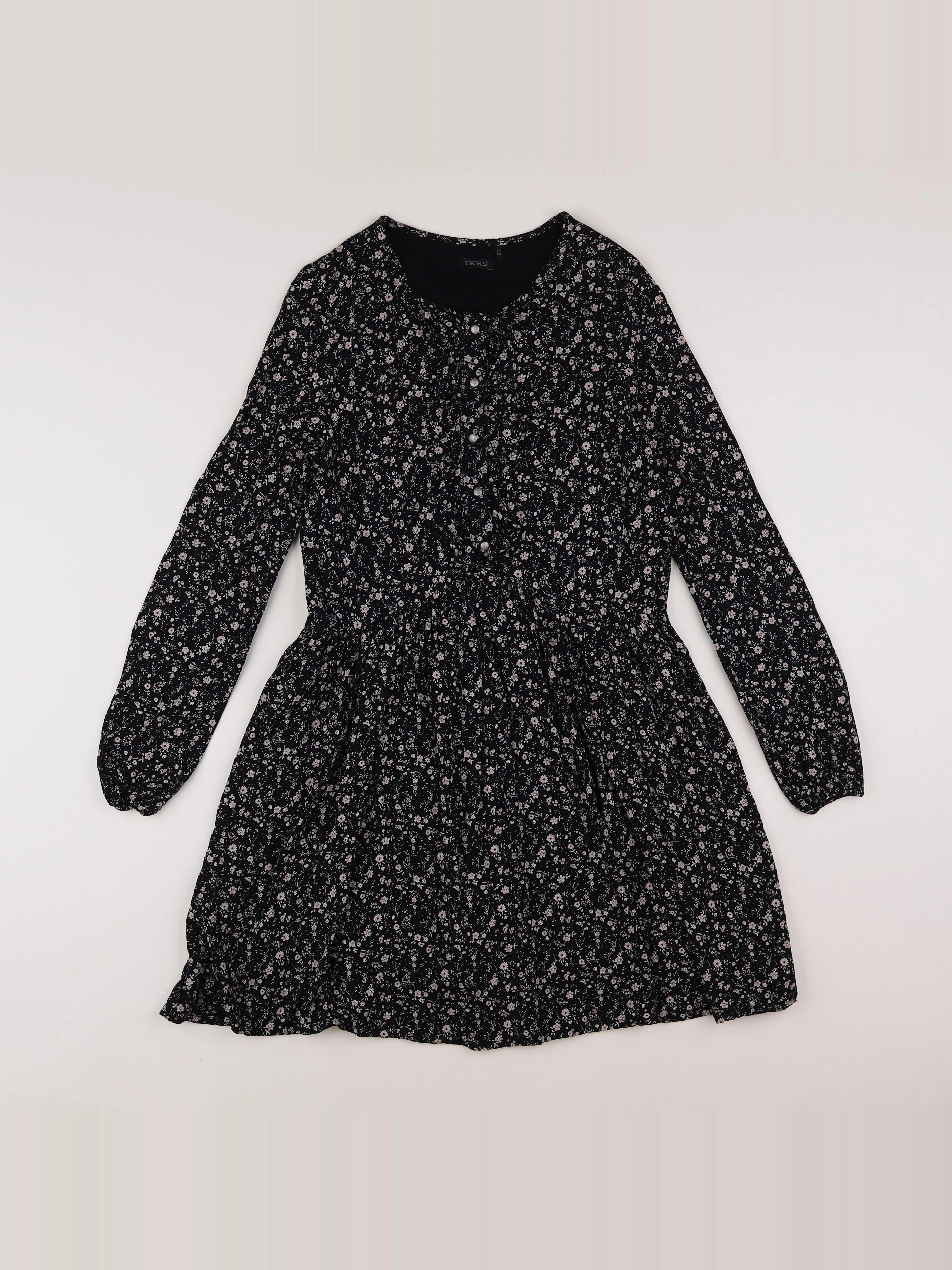 IKKS - robe noir - 12 ans