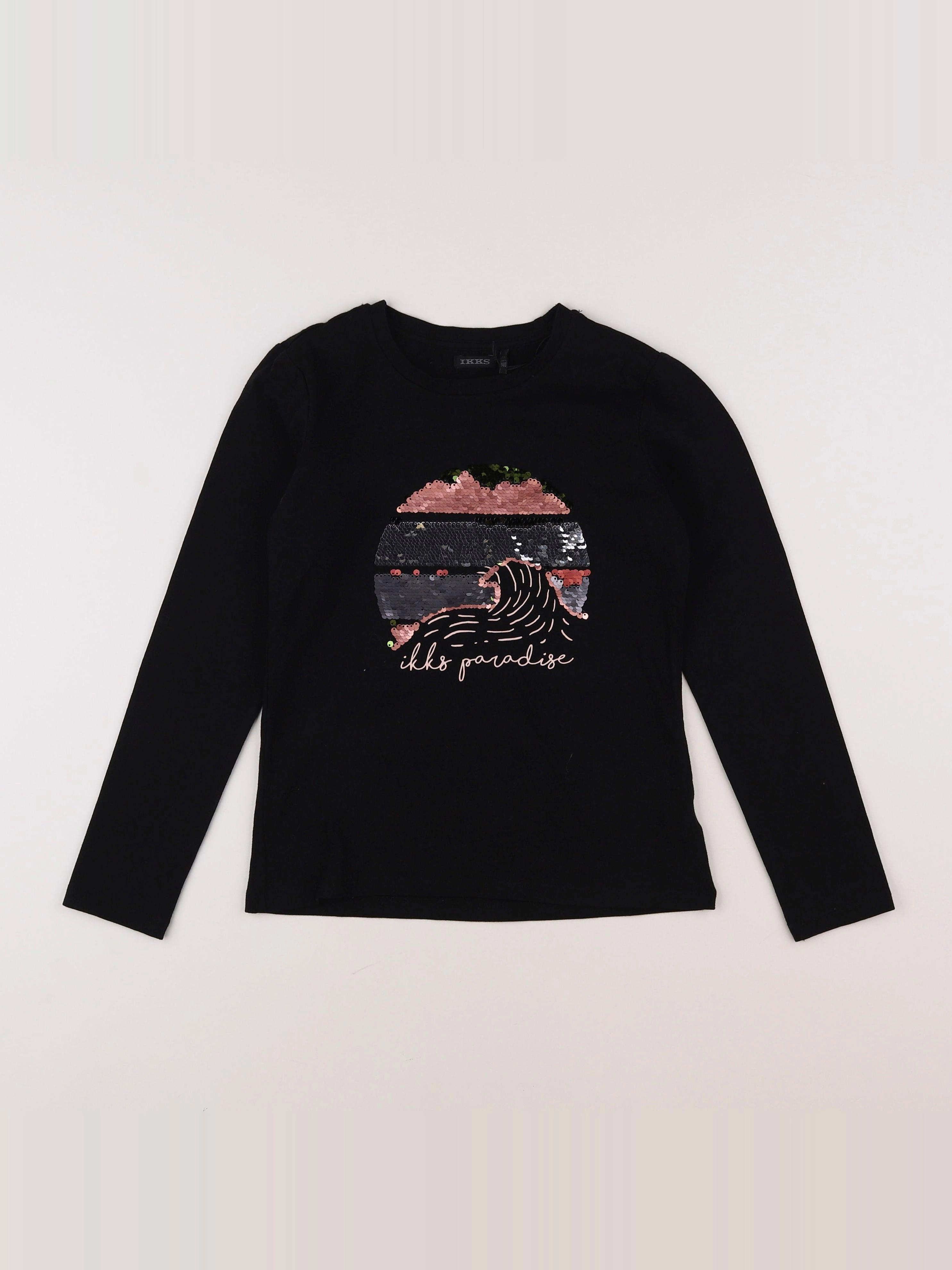 IKKS - tee-shirt noir - 10 ans