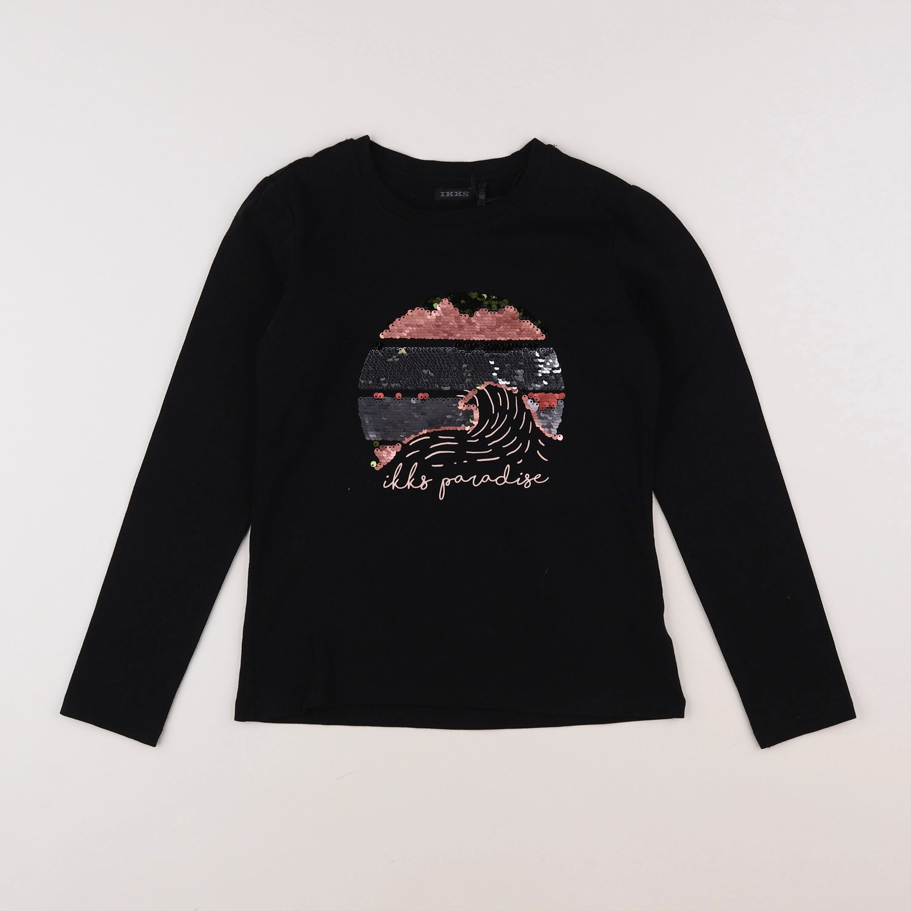 IKKS - tee-shirt noir - 10 ans