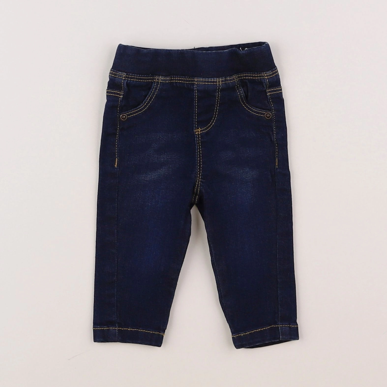 Vertbaudet - jegging bleu - 3 mois