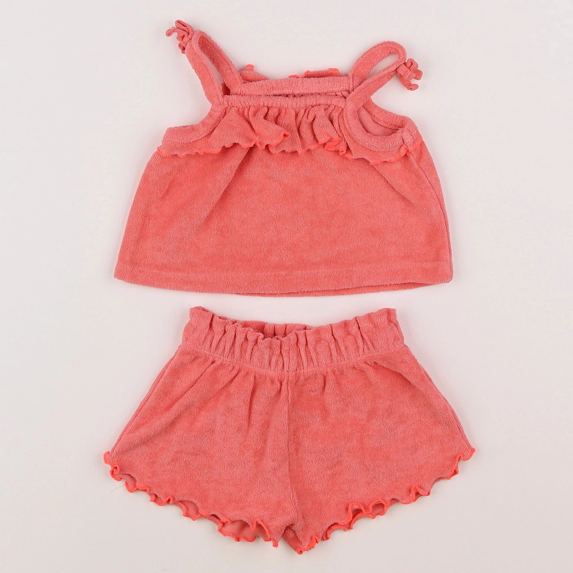 Vertbaudet - ensemble rose - 6 mois