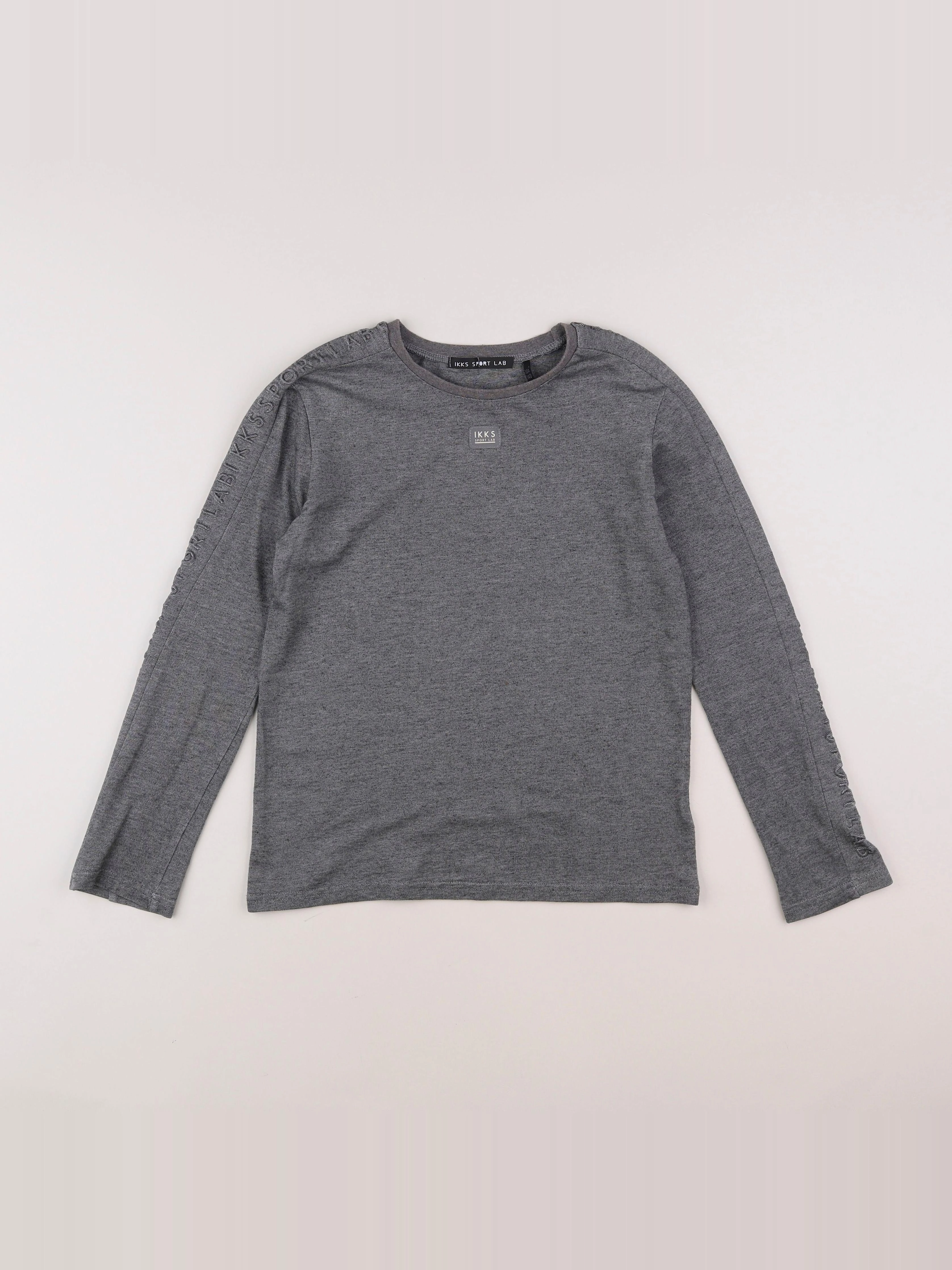IKKS - tee-shirt gris - 10 ans