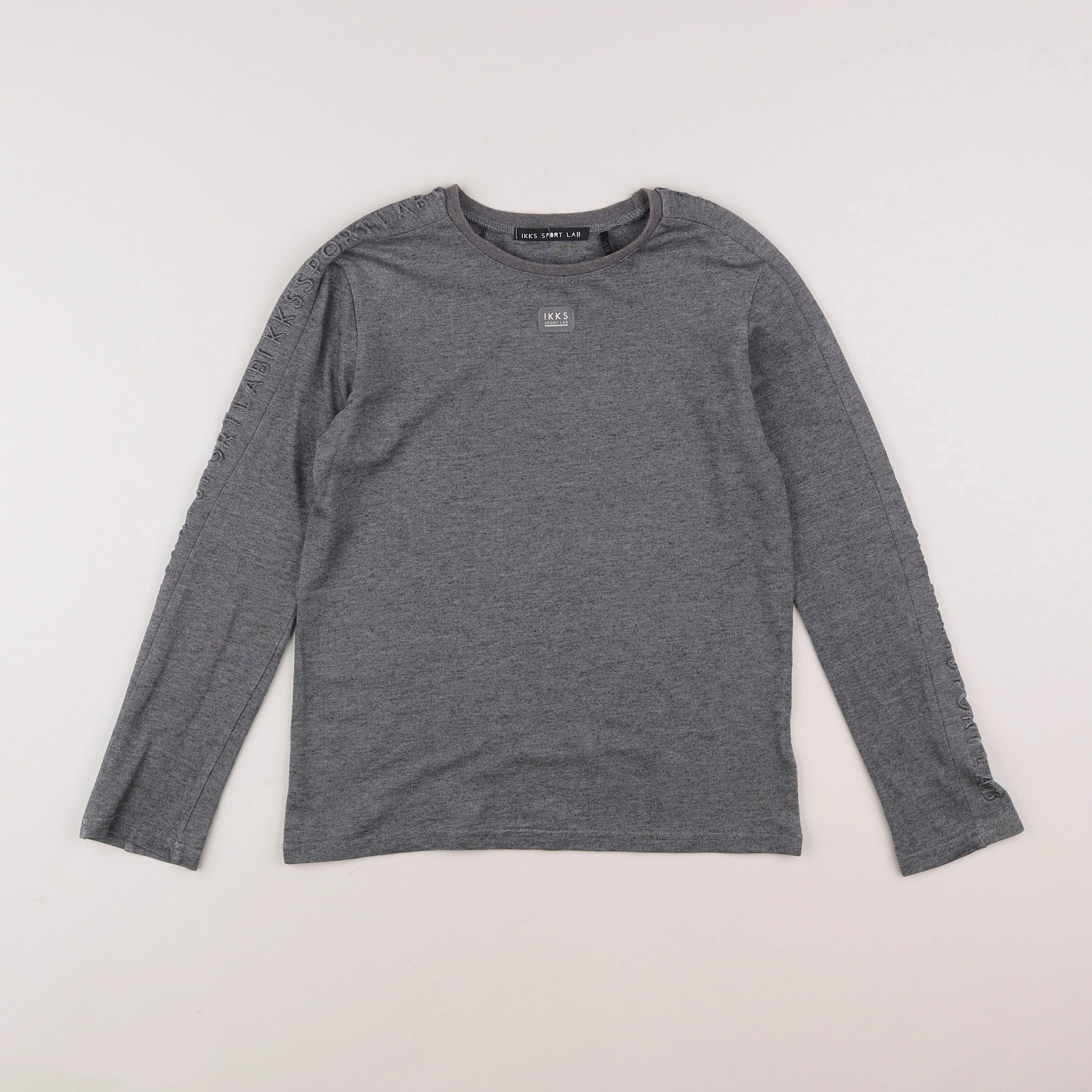 IKKS - tee-shirt gris - 10 ans