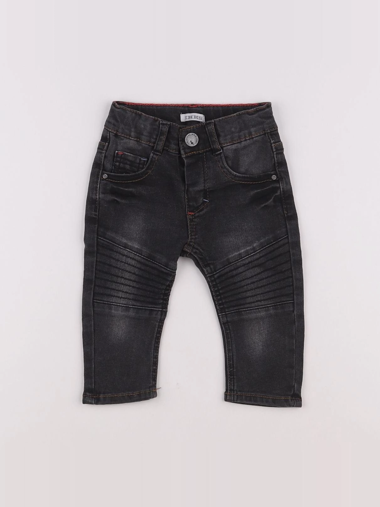 IKKS - jean noir - 6 mois