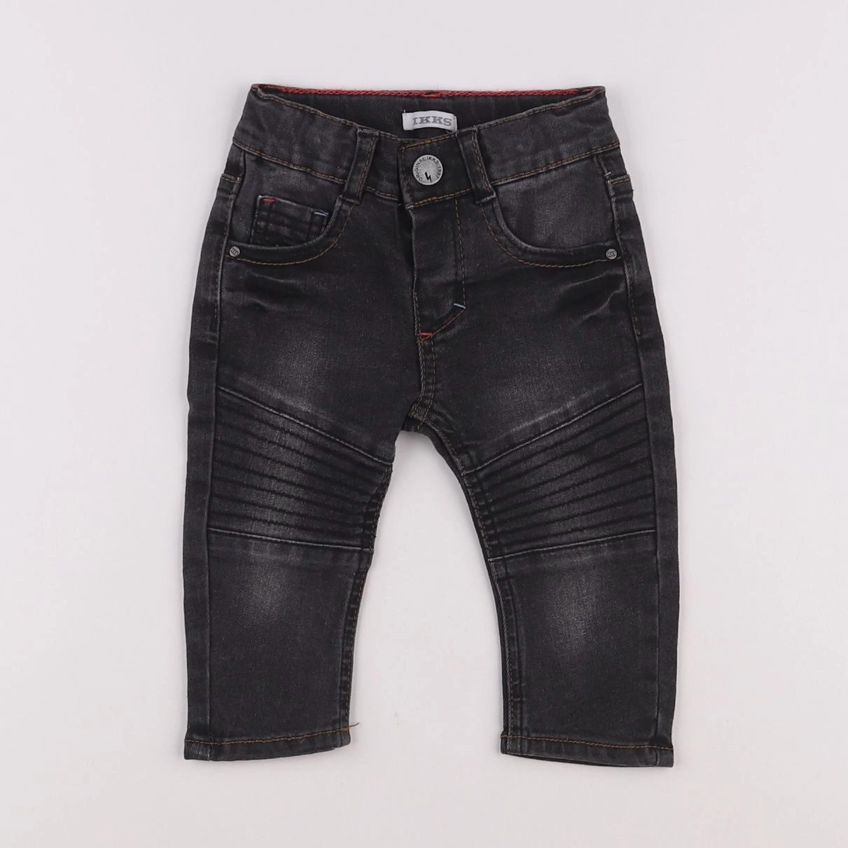 IKKS - jean noir - 6 mois
