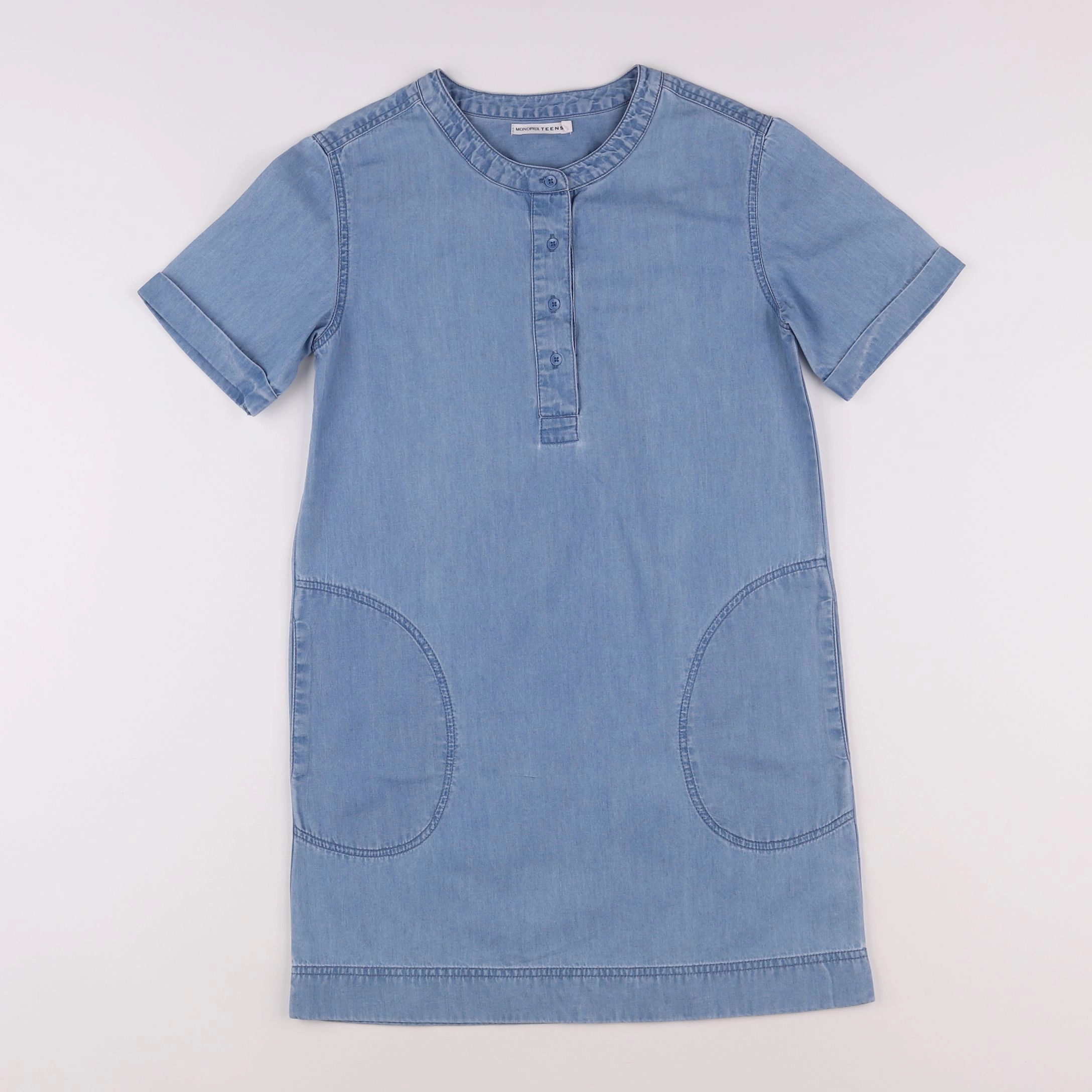 Monoprix - robe bleu - 12 ans