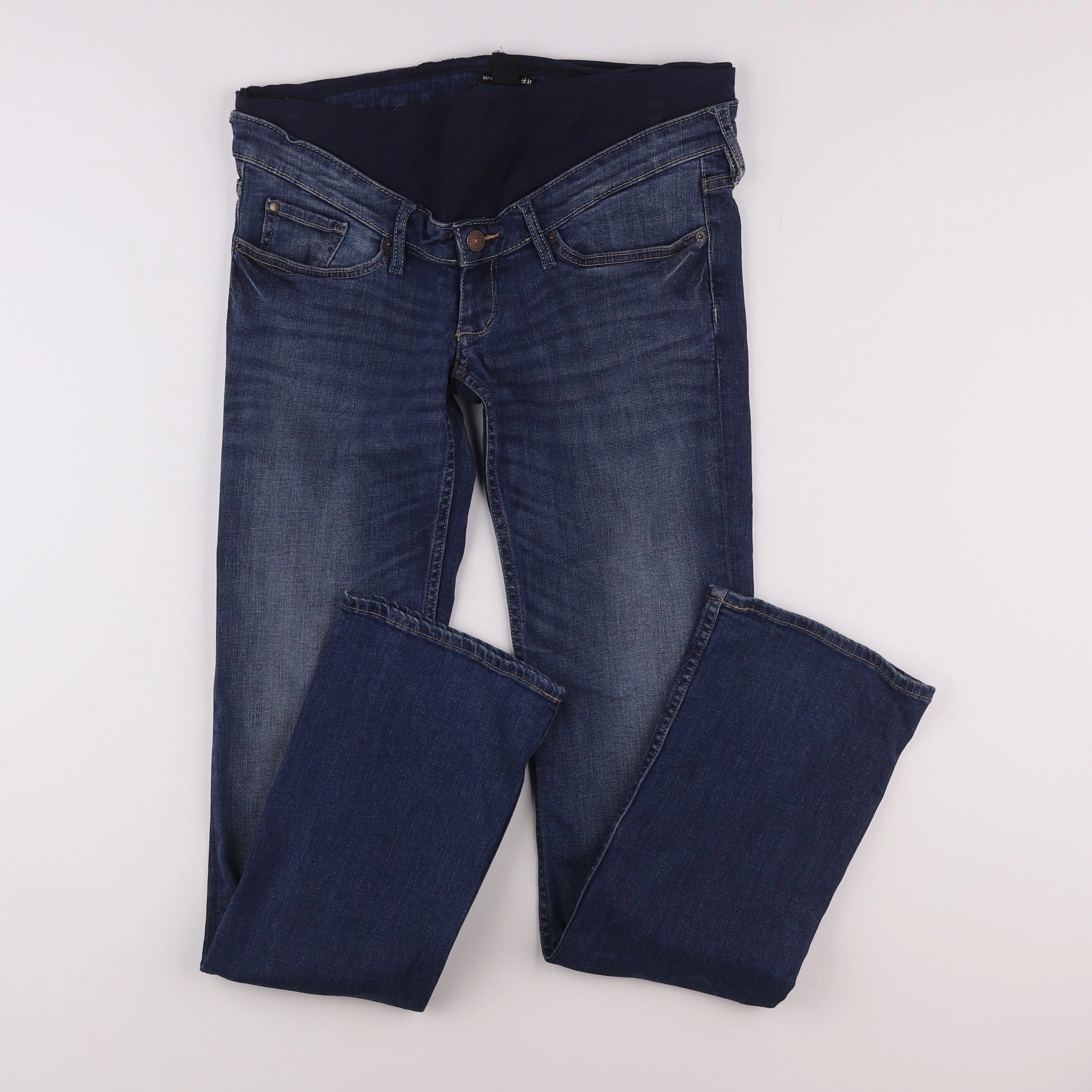 H&M - jean grossesse bleu - 38