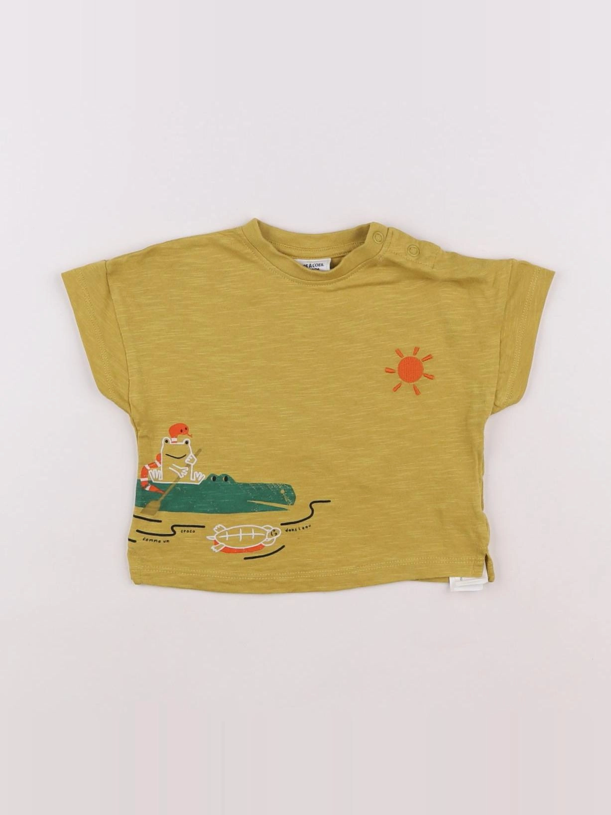 Tape à l'oeil - tee-shirt jaune - 6 mois