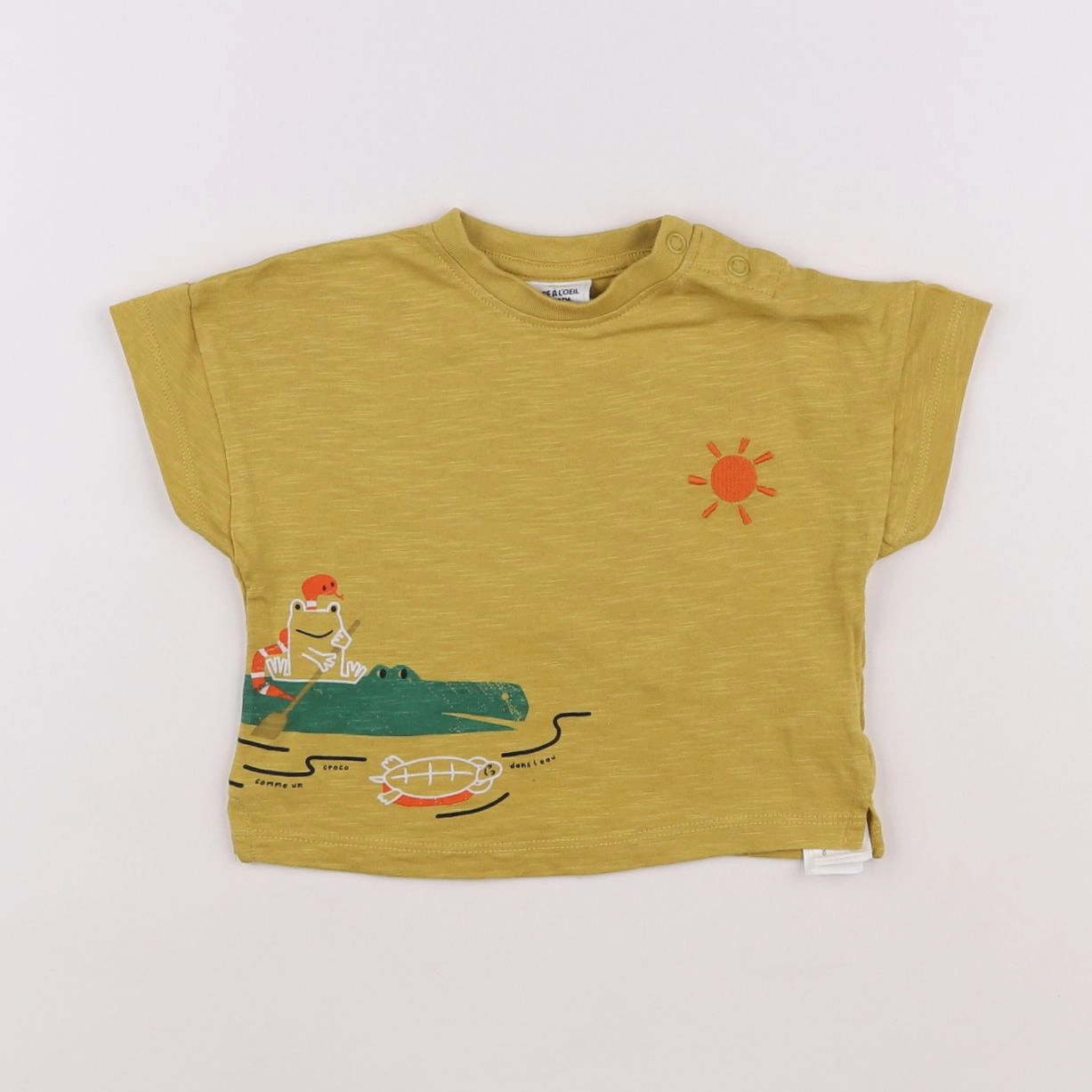 Tape à l'oeil - tee-shirt jaune - 6 mois