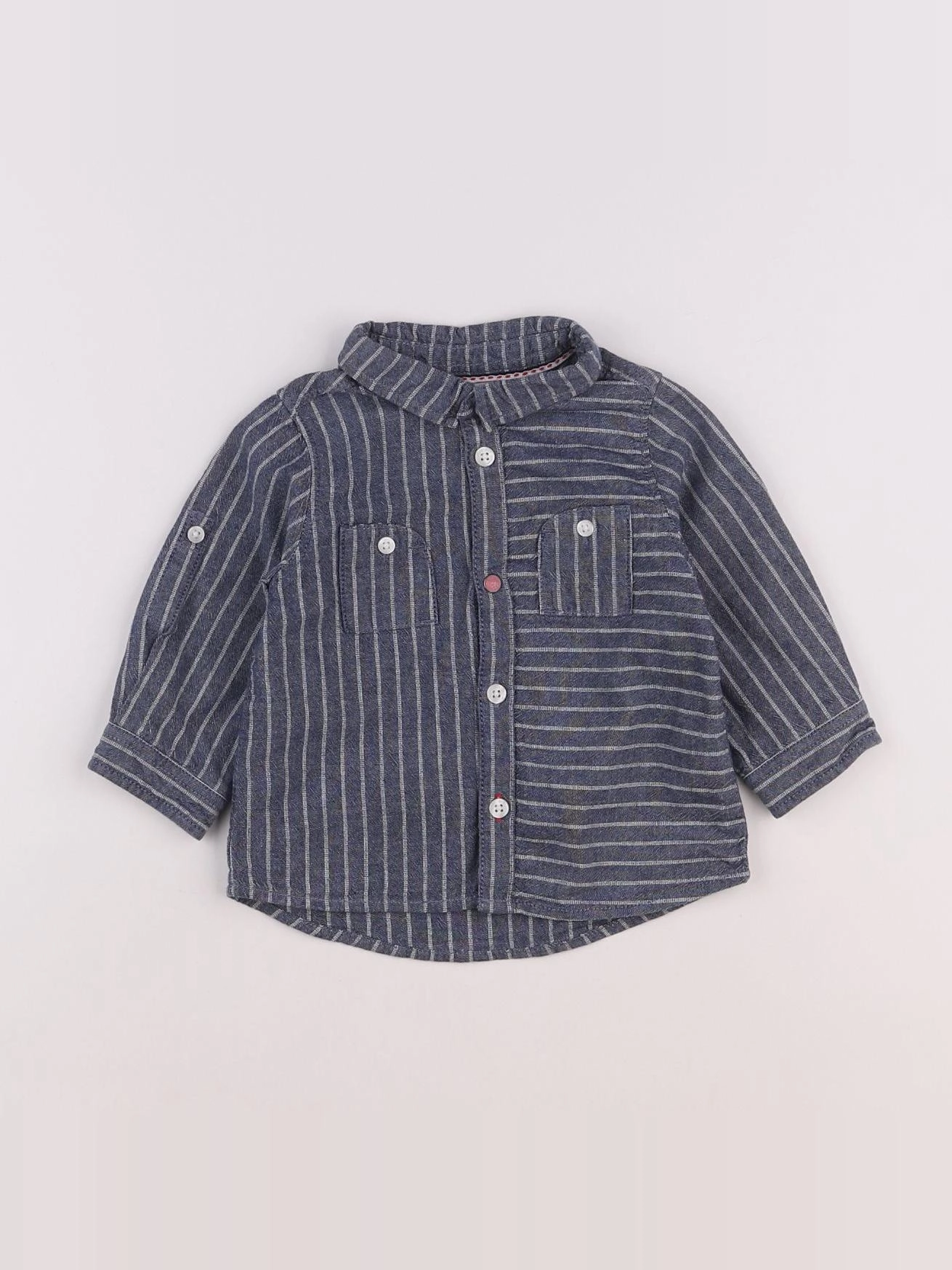 Tape à l'oeil - chemise bleu - 9 mois