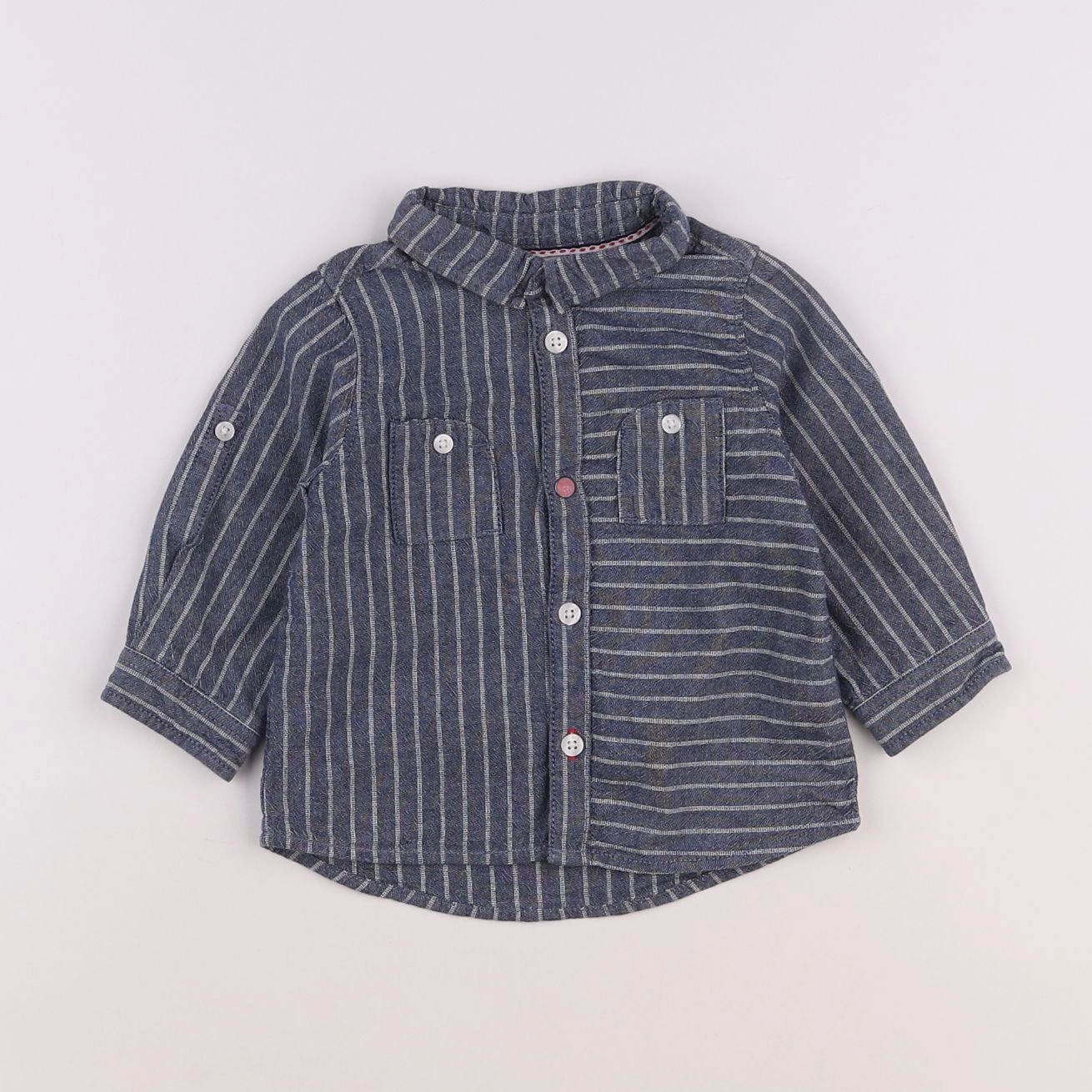 Tape à l'oeil - chemise bleu - 9 mois