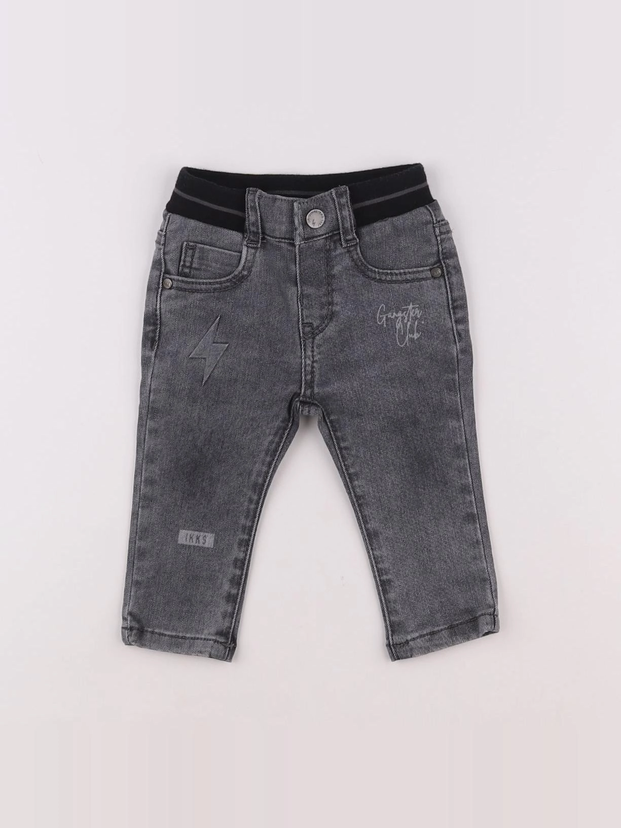 IKKS - jean gris - 6 mois